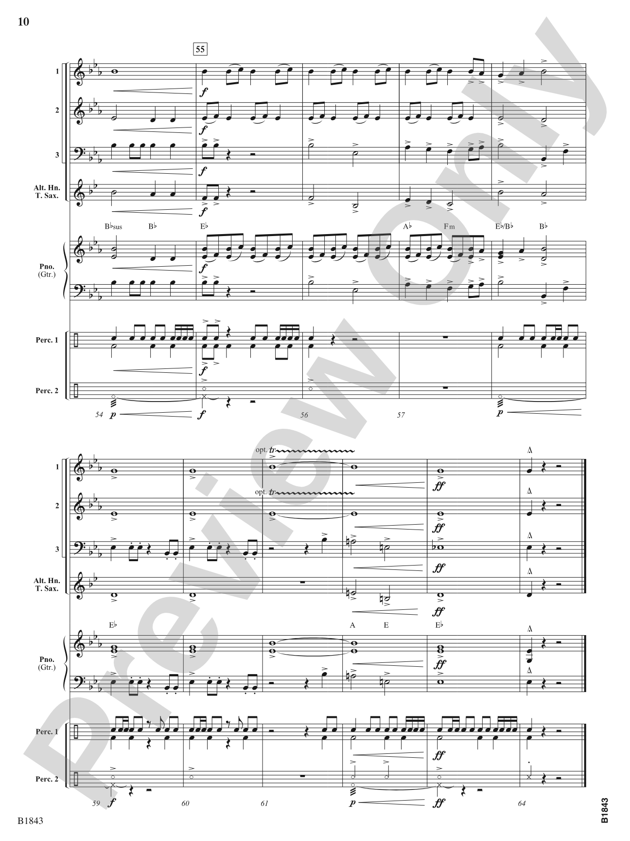 Destiny Fanfare: Flexible Band/String Ensemble Score & Parts