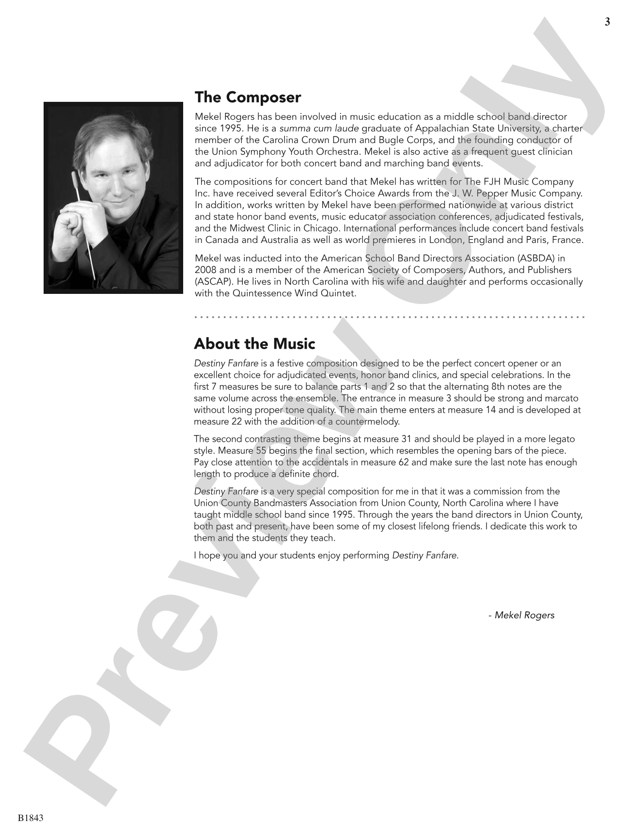 Destiny Fanfare: Flexible Band/String Ensemble Score & Parts