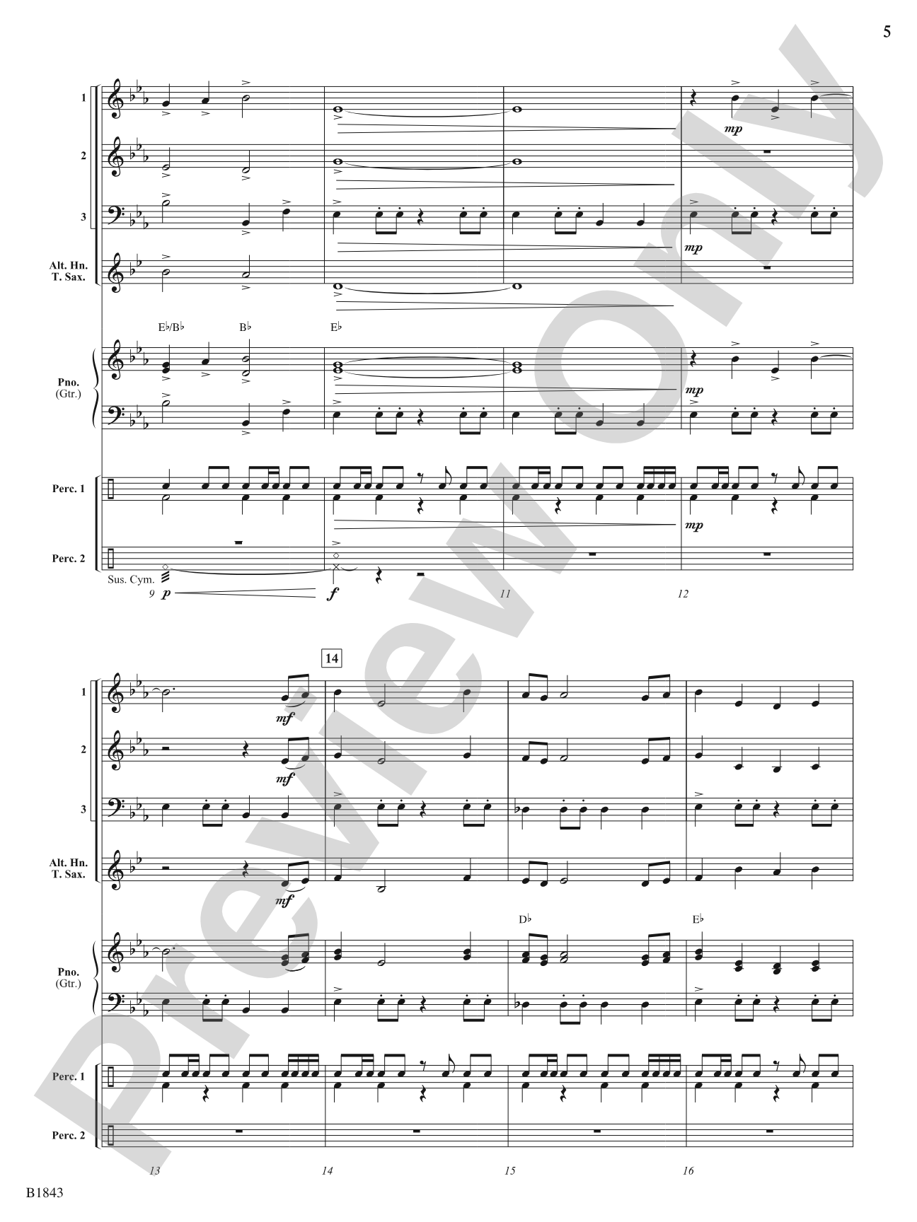 Destiny Fanfare: Flexible Band/String Ensemble Score & Parts