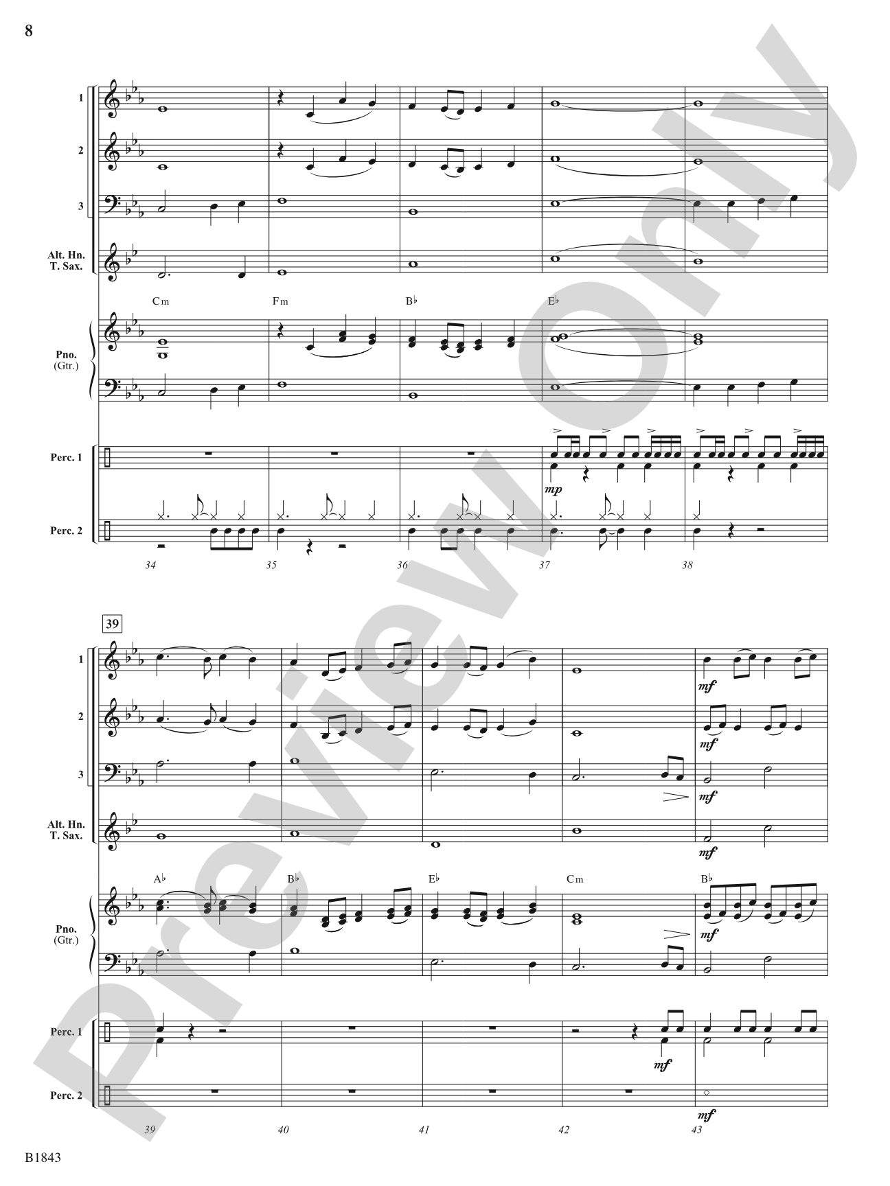 Destiny Fanfare: Flexible Band/String Ensemble Score & Parts