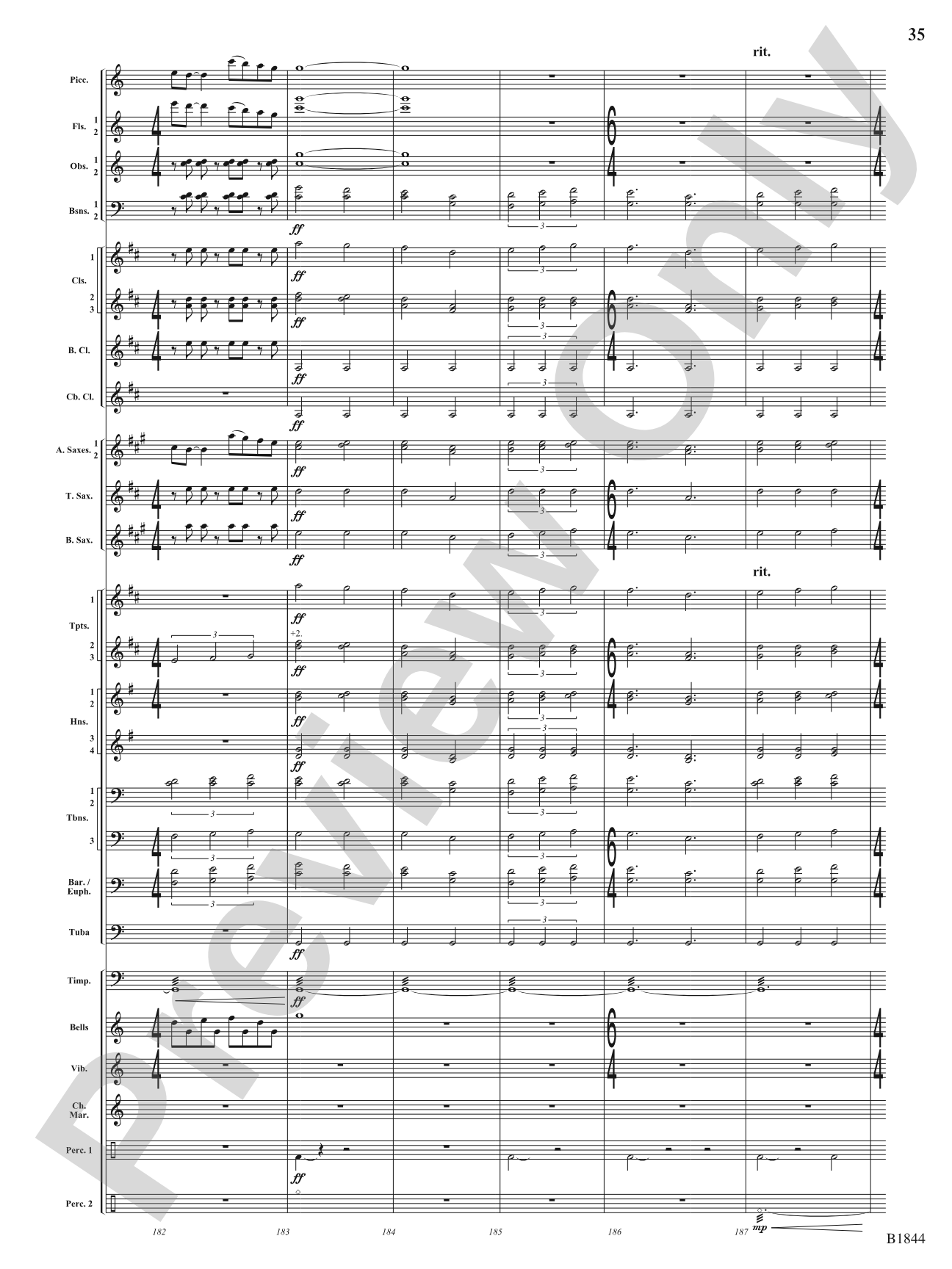 Centennium: Concert Band Conductor Score & Parts