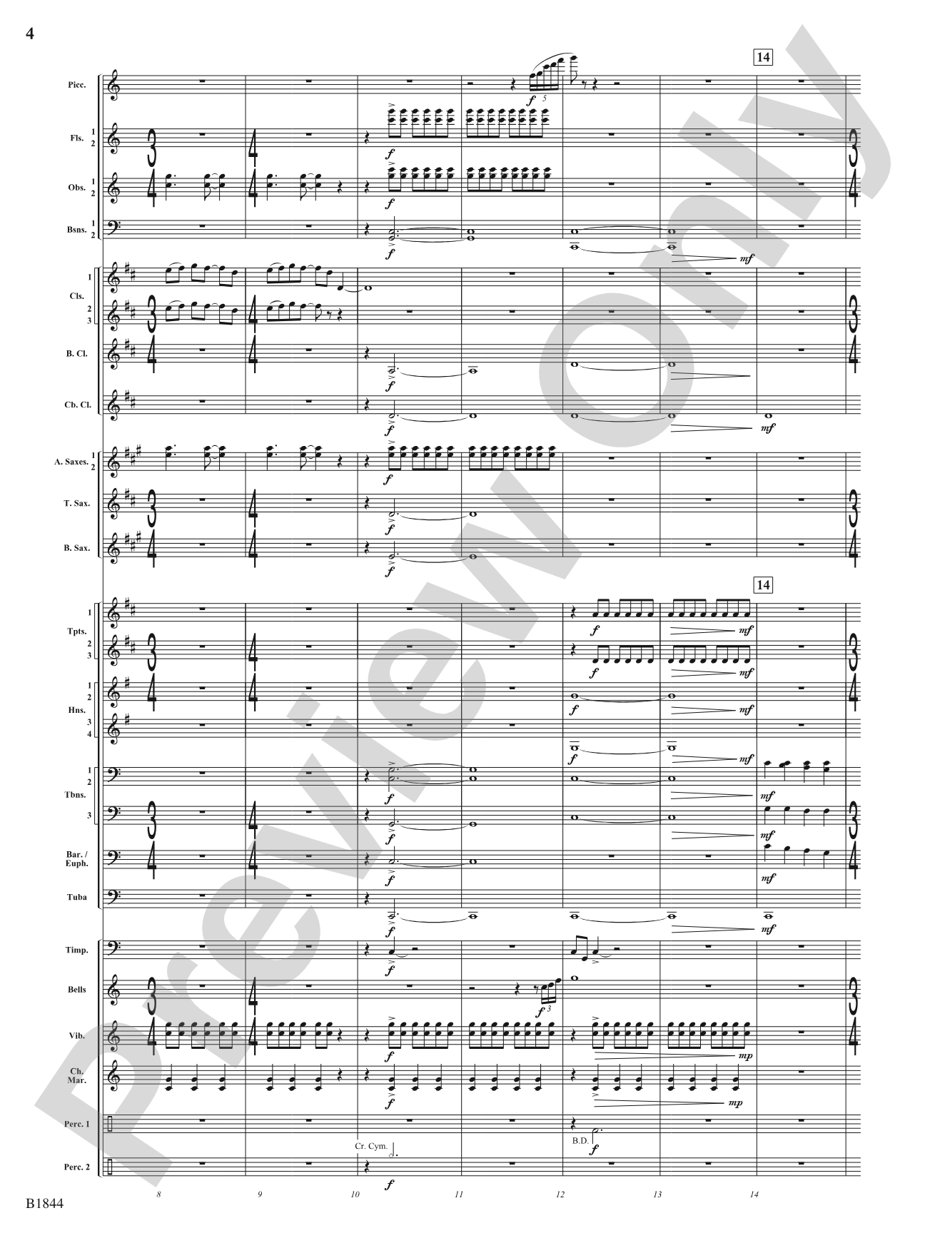 Centennium: Concert Band Conductor Score & Parts