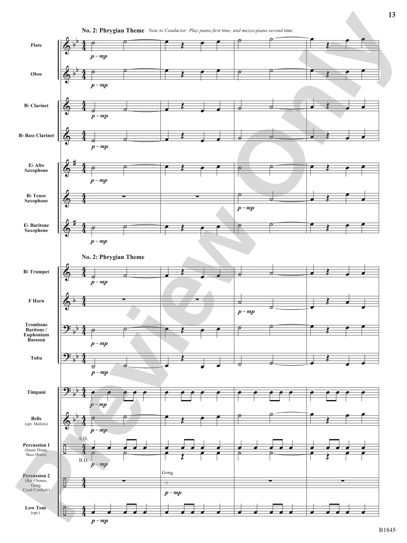 Deimos (Bringer of Terror): Concert Band Conductor Score & Parts