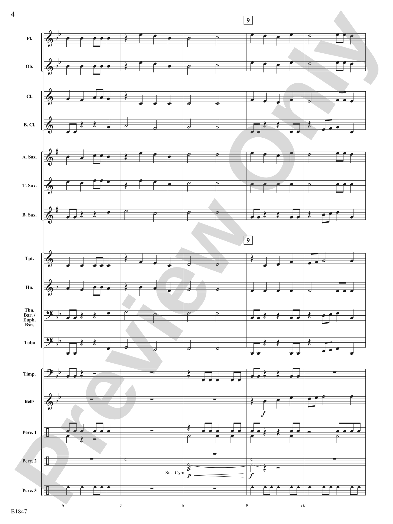 Wings to the Mind: Concert Band Conductor Score & Parts