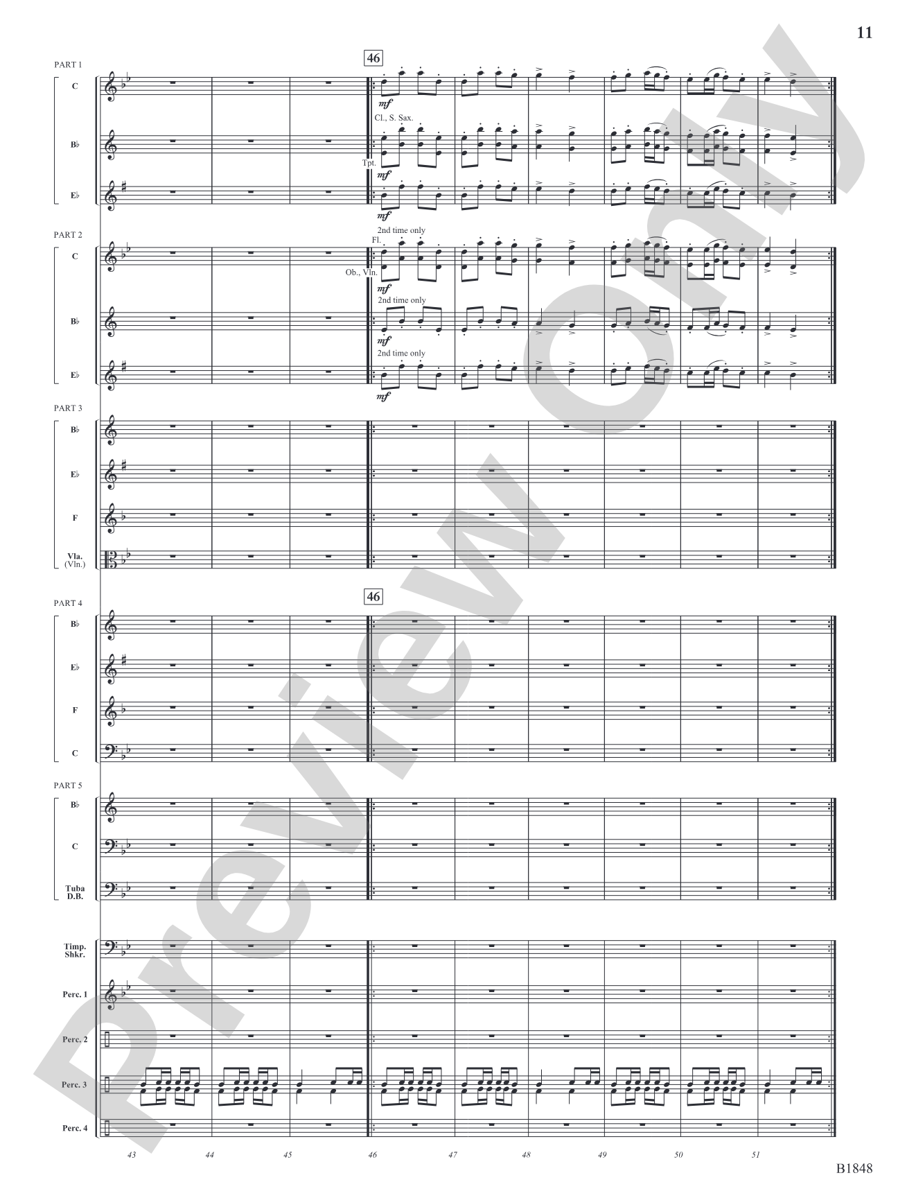 Arabian Dances: Flexible Band/String Ensemble Score & Parts
