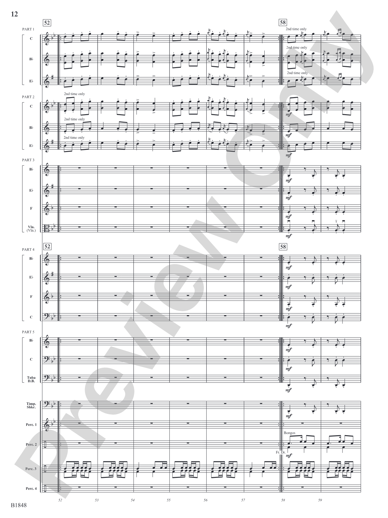 Arabian Dances: Flexible Band/String Ensemble Score & Parts