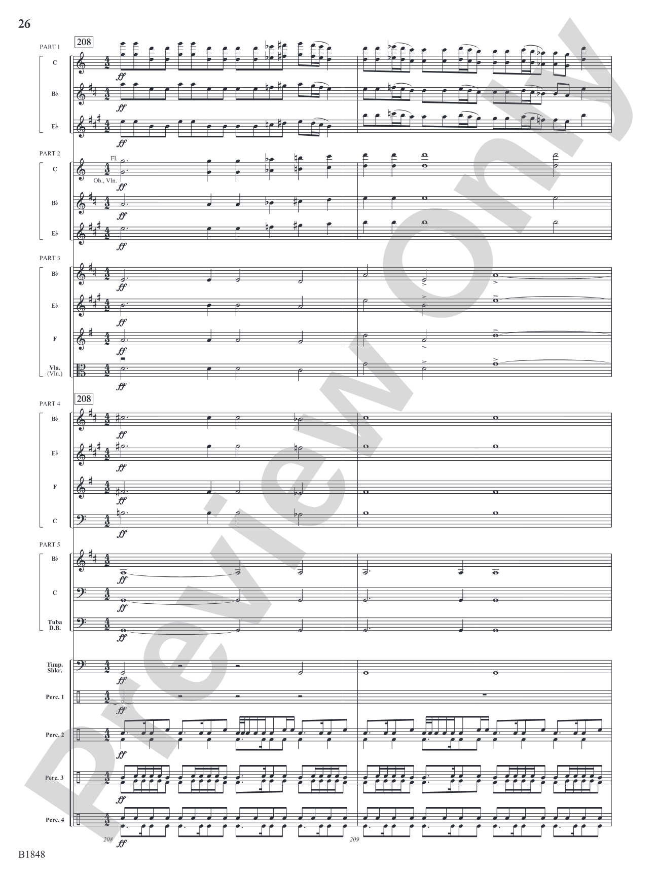 Arabian Dances: Flexible Band/String Ensemble Score & Parts