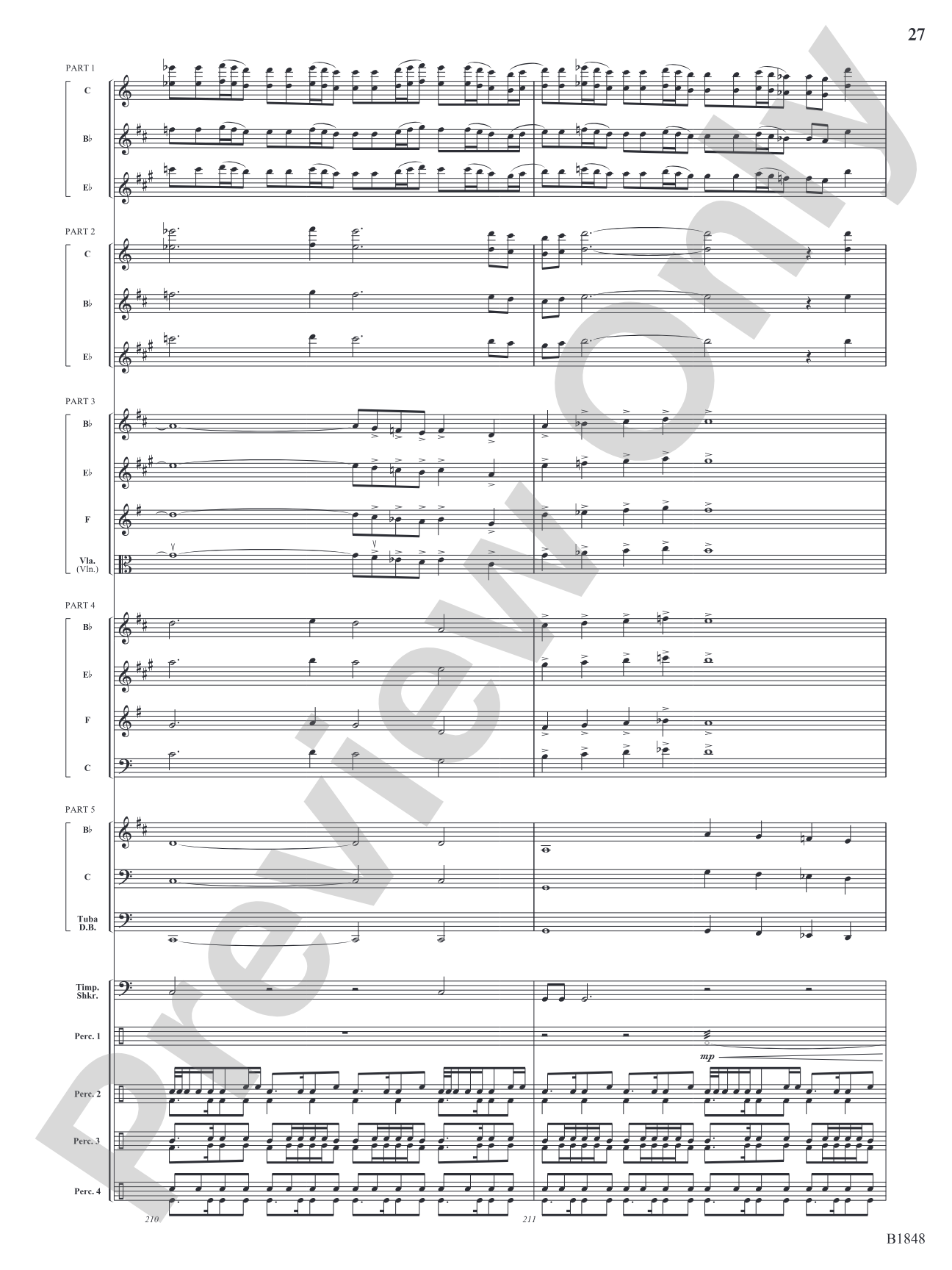 Arabian Dances: Flexible Band/String Ensemble Score & Parts