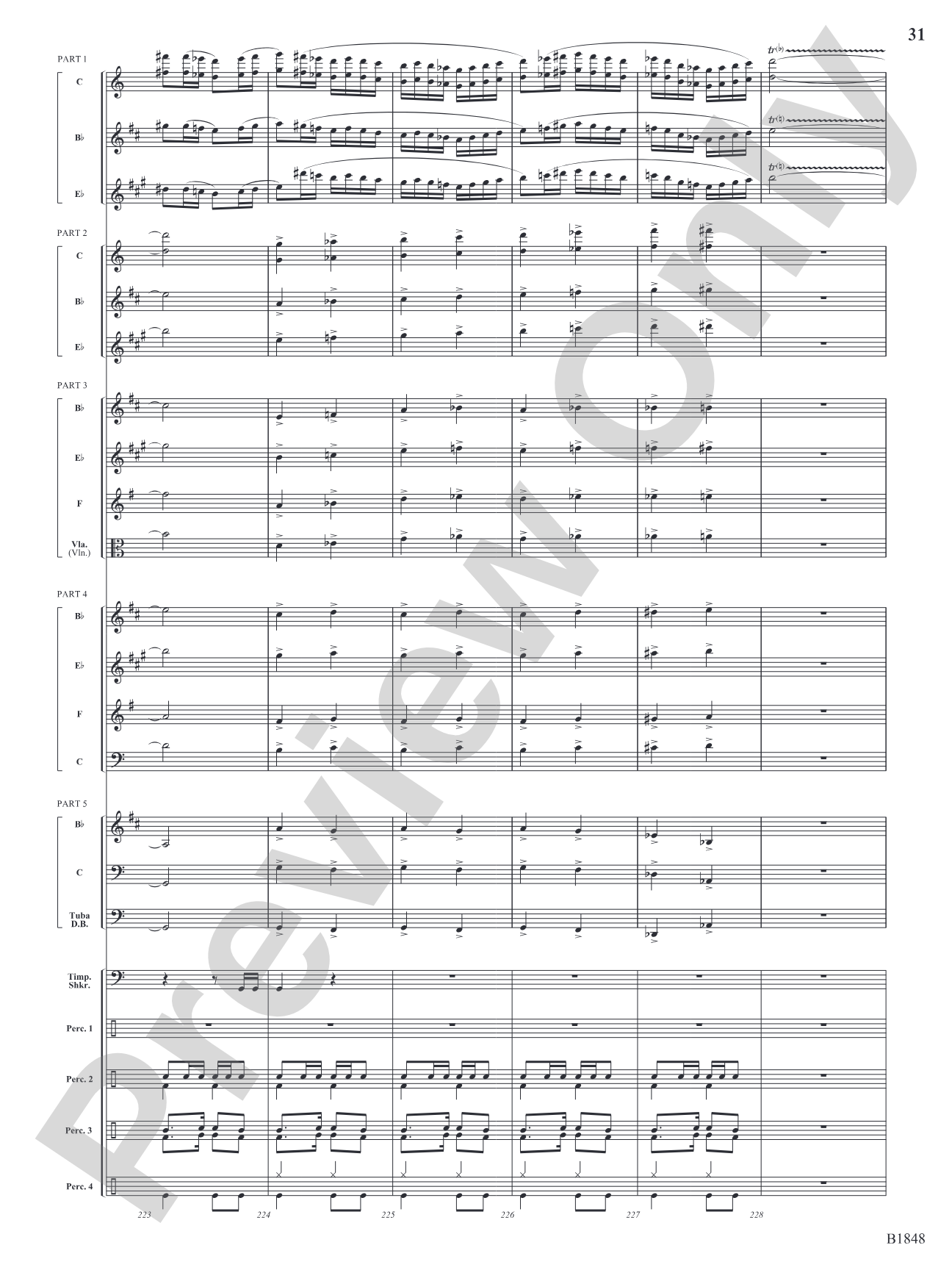 Arabian Dances: Flexible Band/String Ensemble Score & Parts