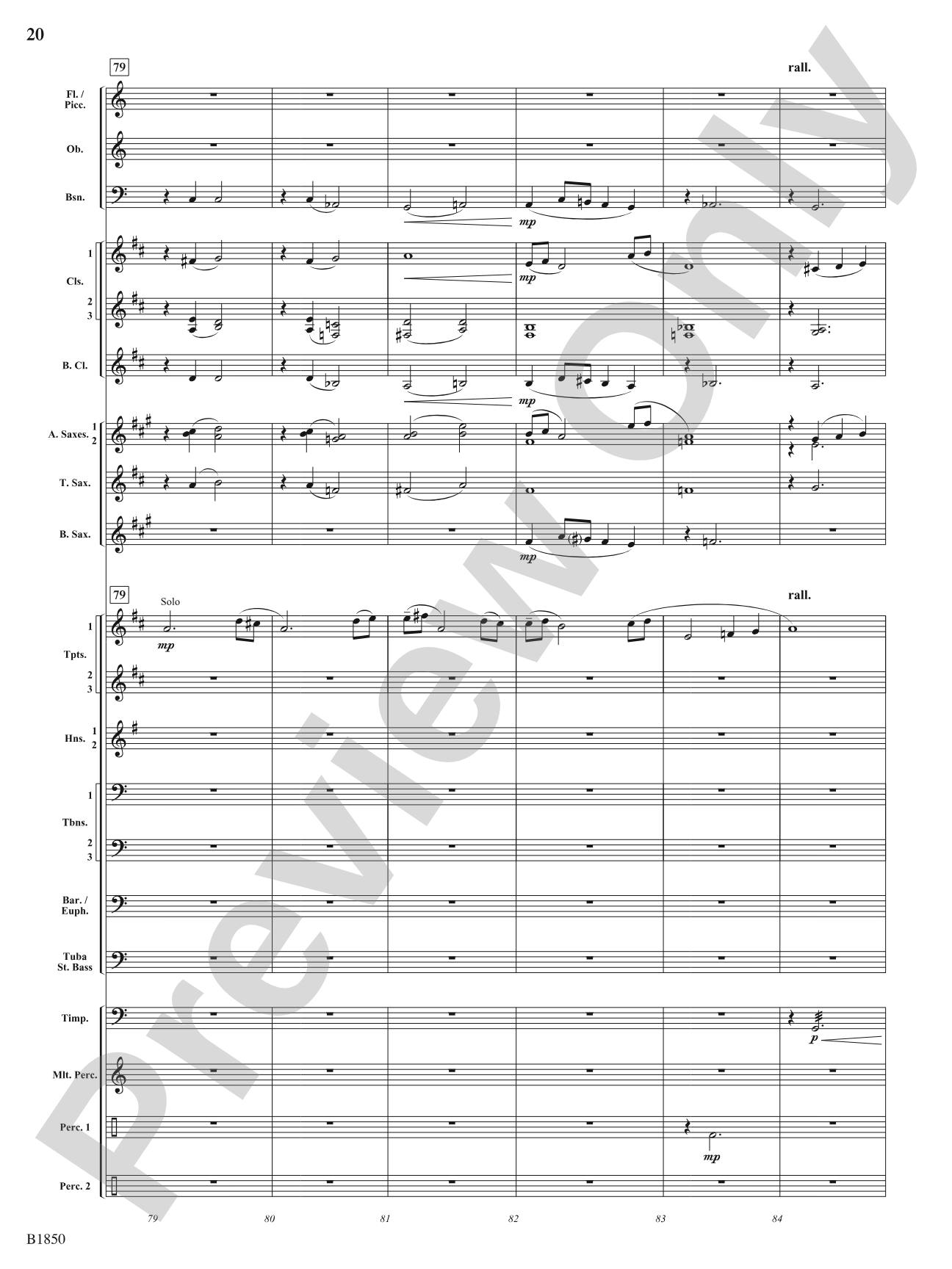 Nightride: Concert Band Conductor Score & Parts