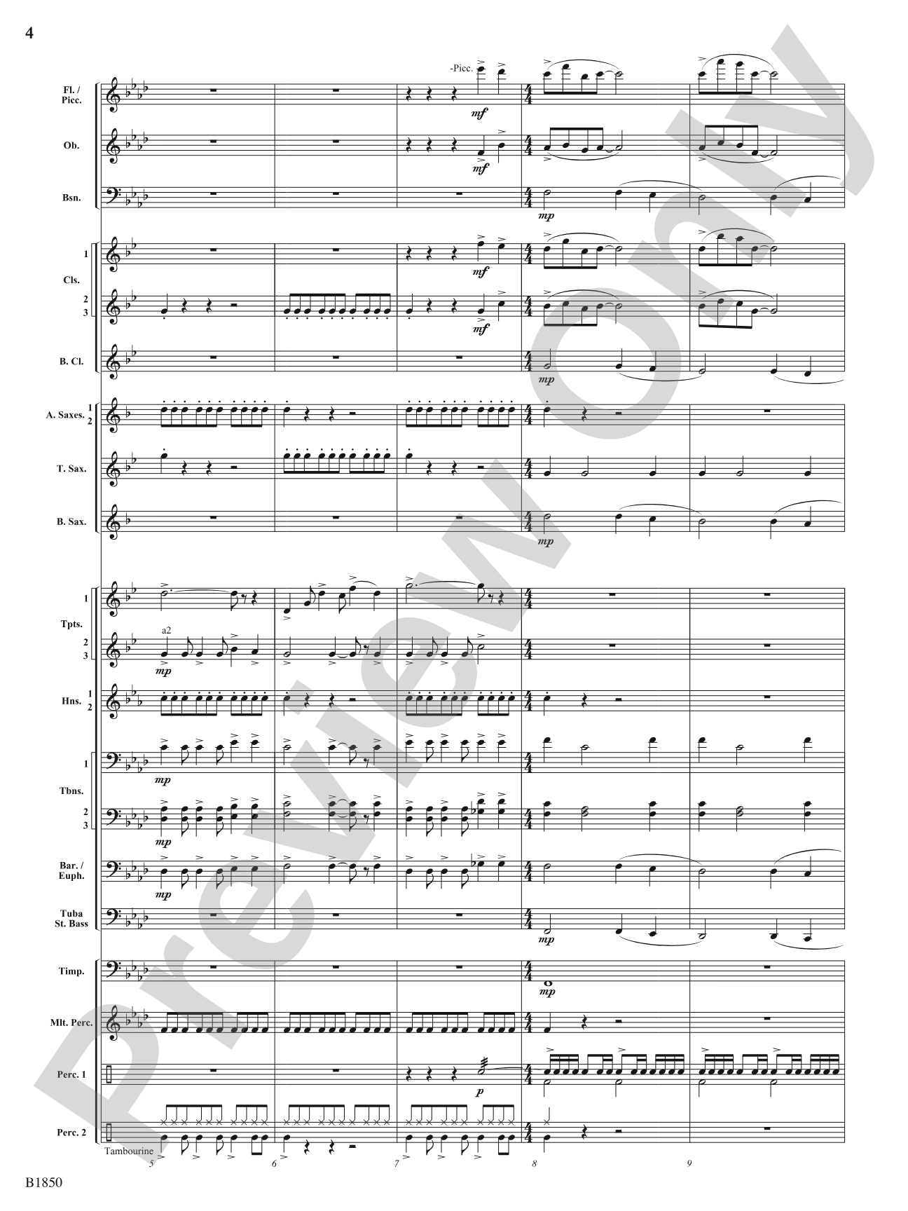 Nightride: Concert Band Conductor Score & Parts