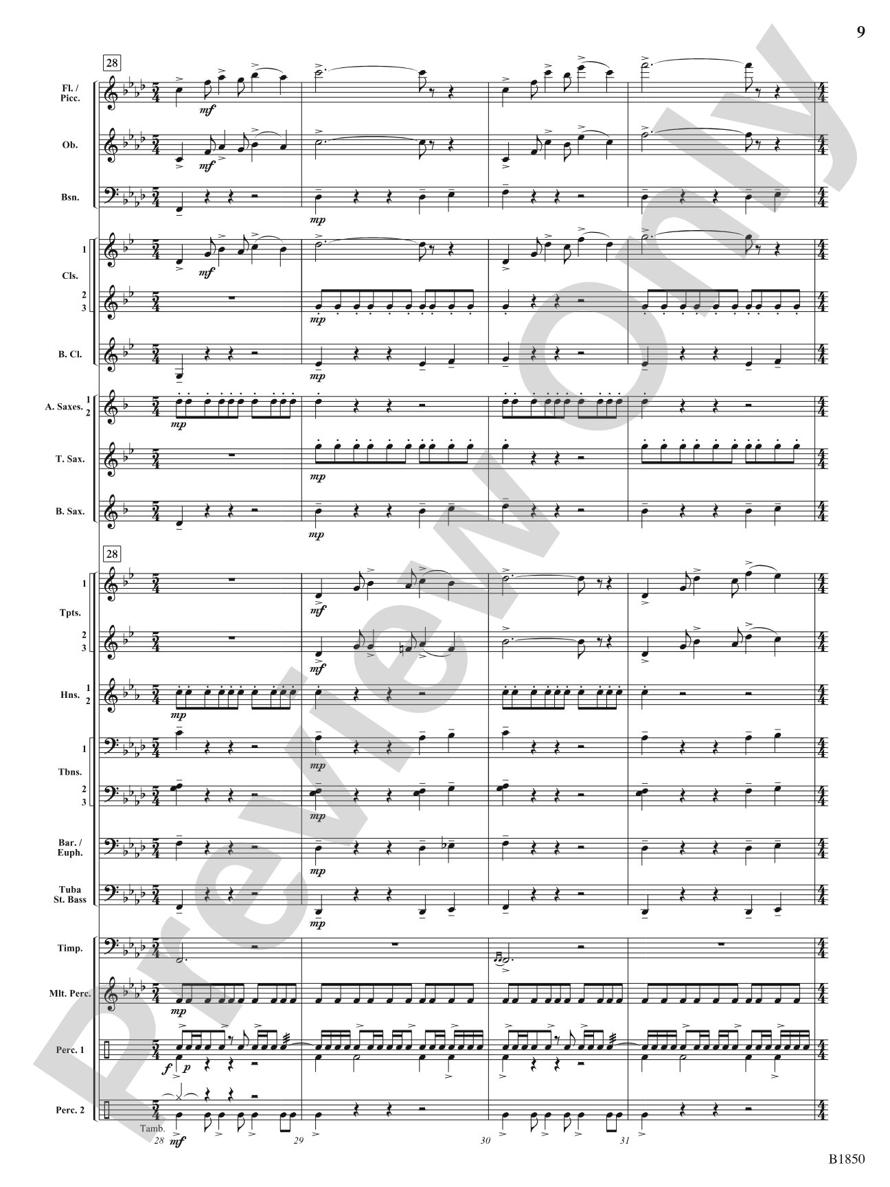 Nightride: Concert Band Conductor Score & Parts
