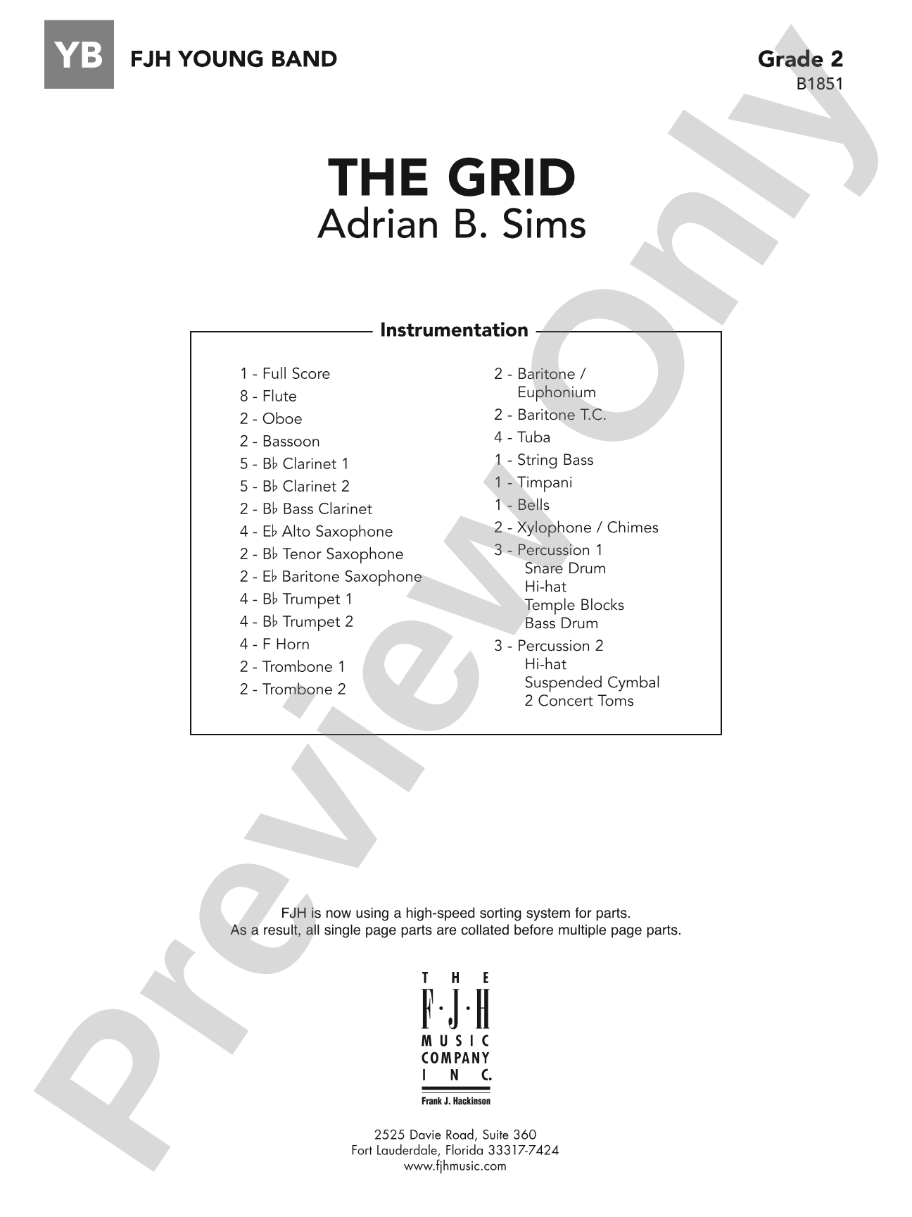 The Grid: Concert Band Conductor Score & Parts