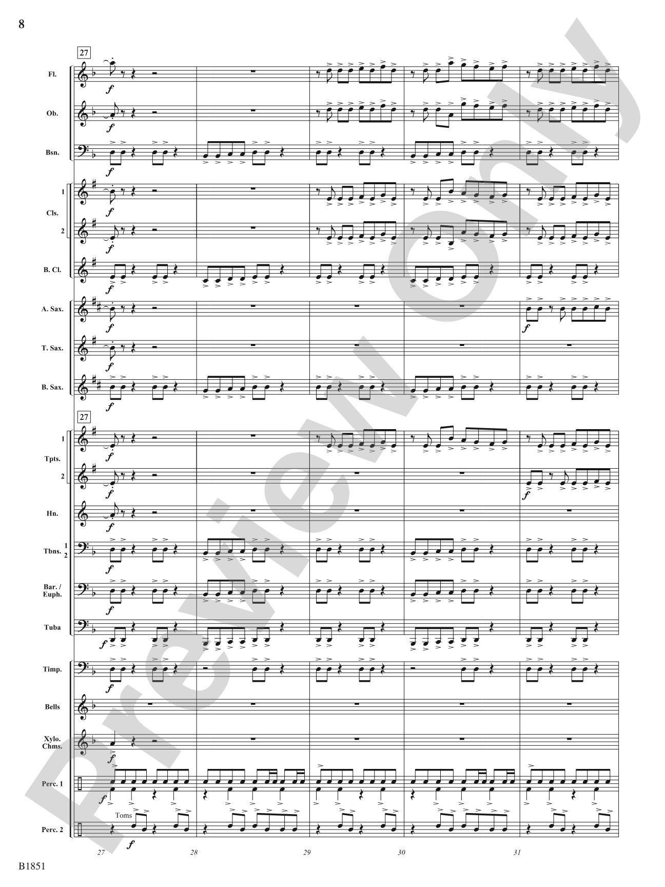 The Grid: Concert Band Conductor Score & Parts
