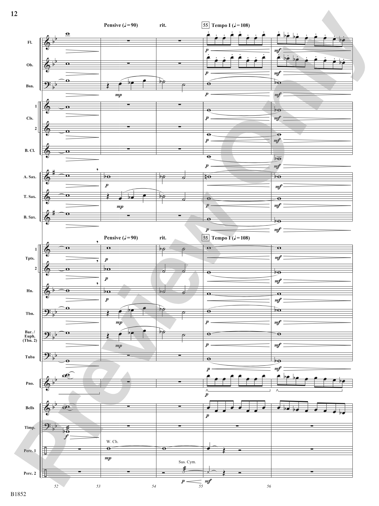 Nebula: Concert Band Conductor Score & Parts