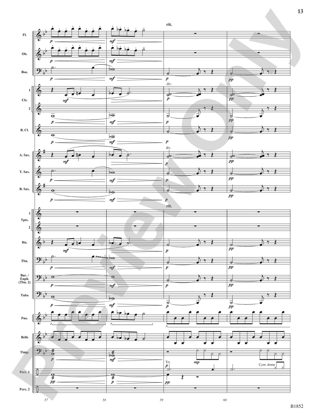 Nebula: Concert Band Conductor Score & Parts