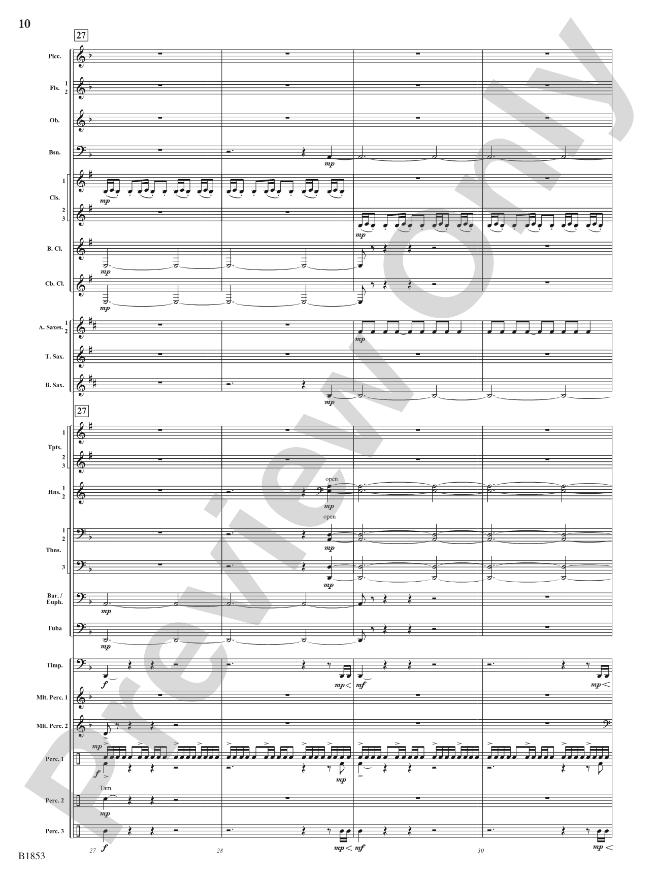 Breaking Through: Concert Band Conductor Score & Parts