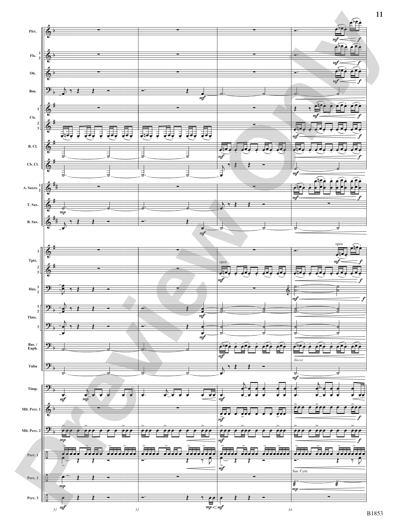 Breaking Through: Concert Band Conductor Score & Parts