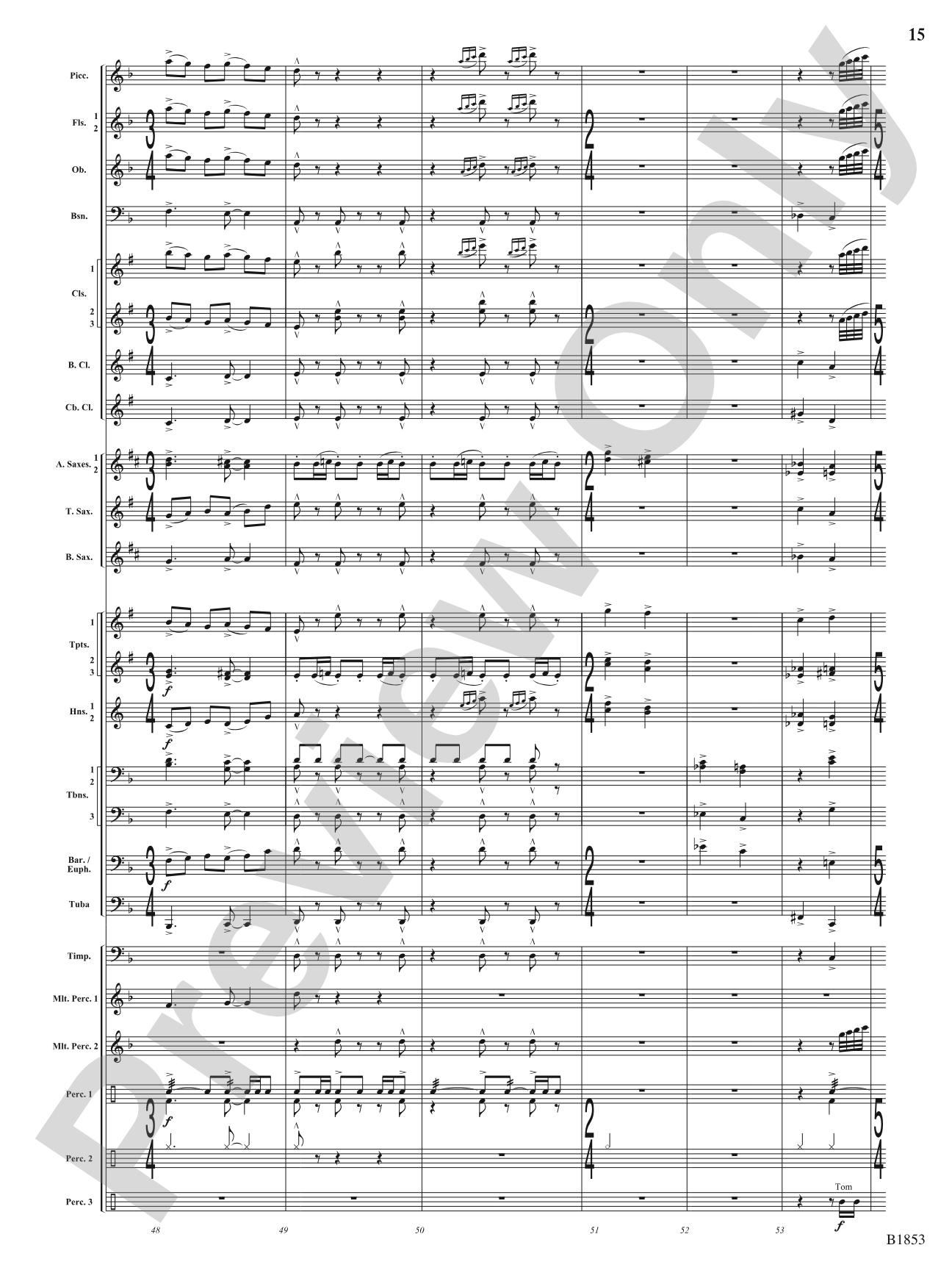 Breaking Through: Concert Band Conductor Score & Parts