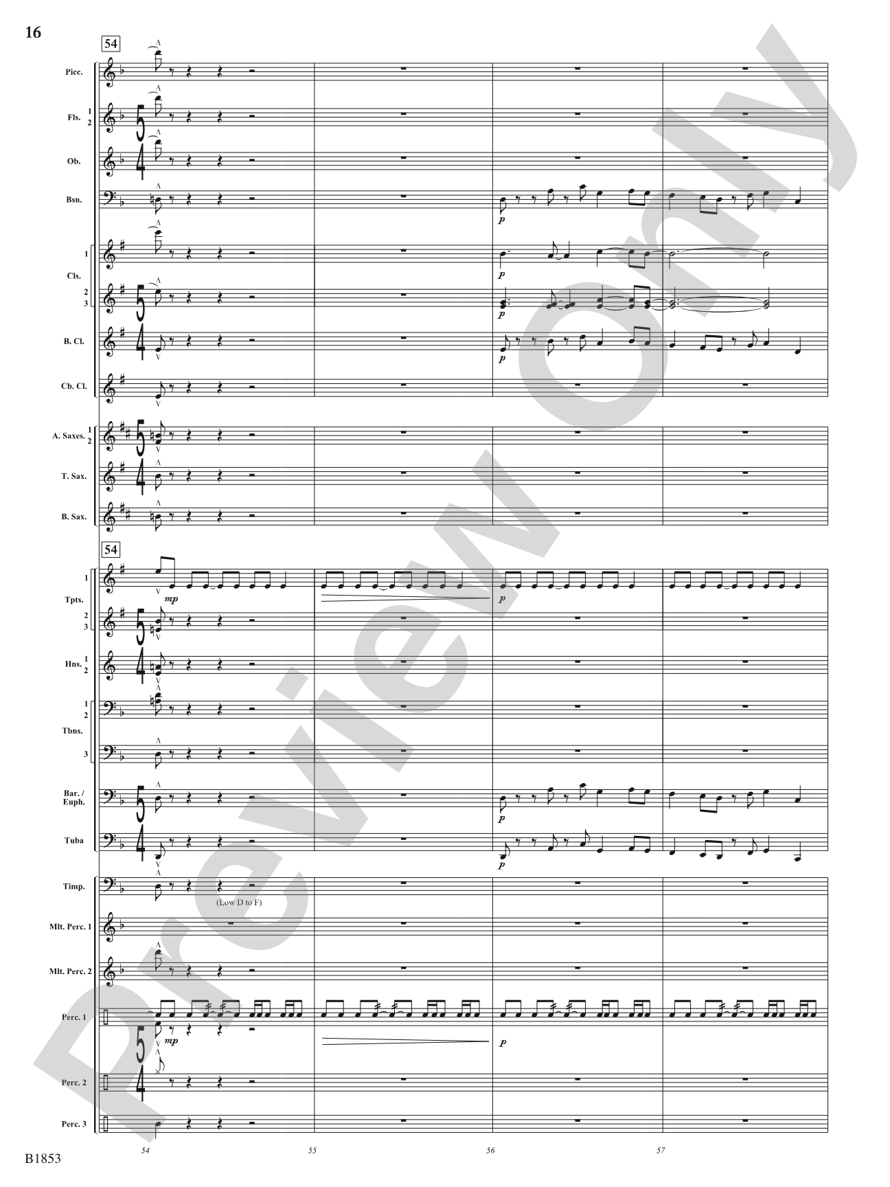 Breaking Through: Concert Band Conductor Score & Parts