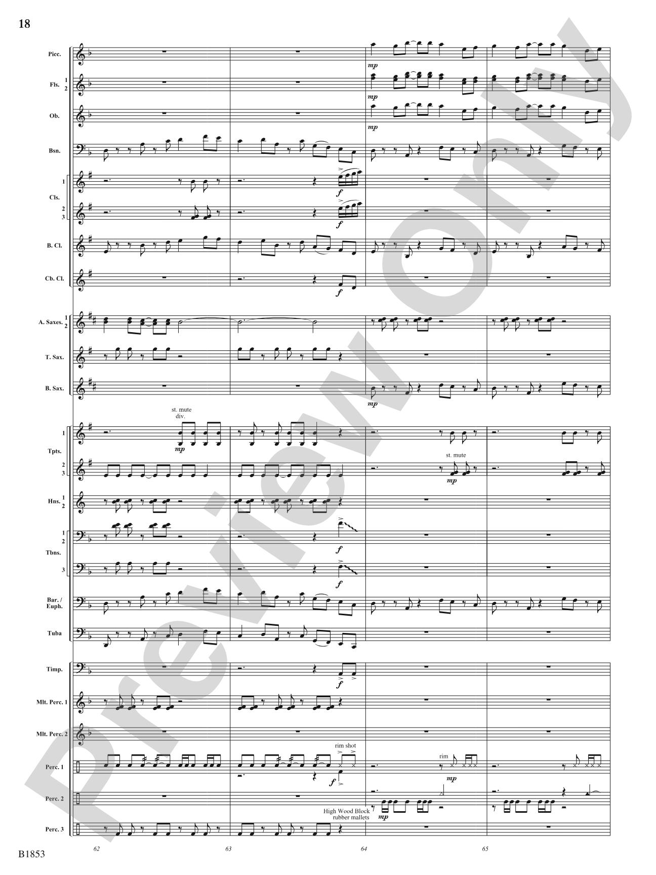 Breaking Through: Concert Band Conductor Score & Parts