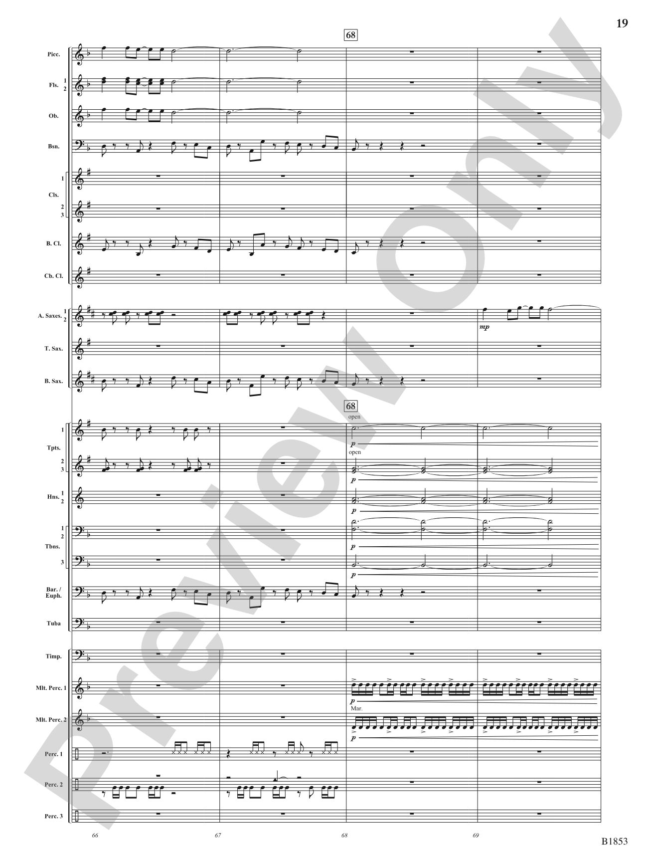 Breaking Through: Concert Band Conductor Score & Parts