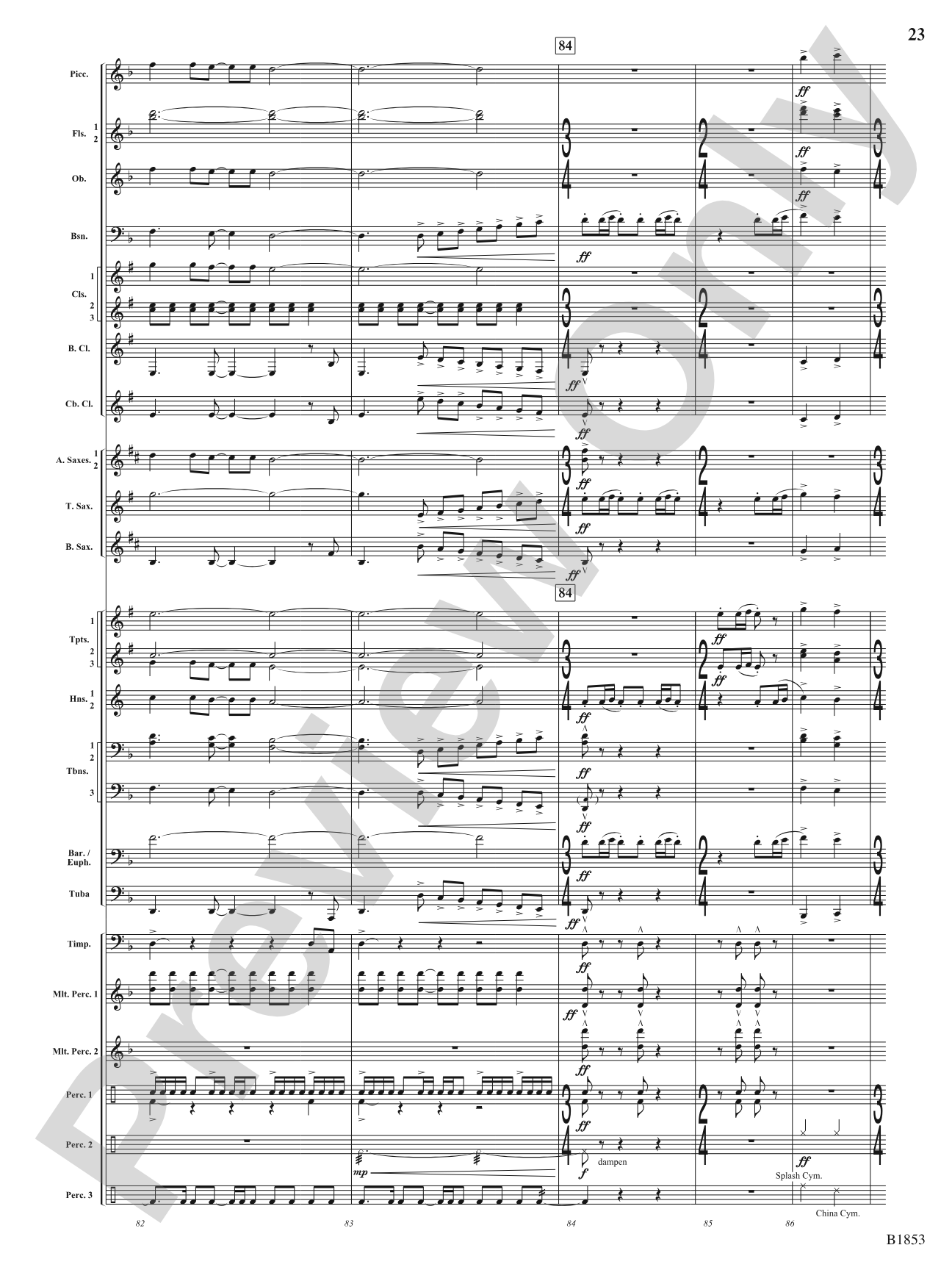 Breaking Through: Concert Band Conductor Score & Parts