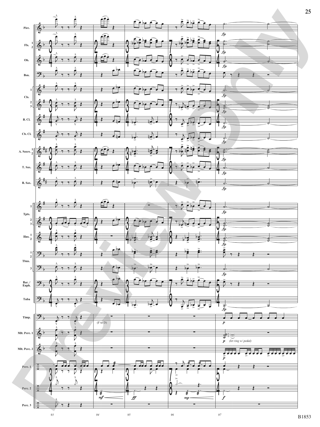 Breaking Through: Concert Band Conductor Score & Parts