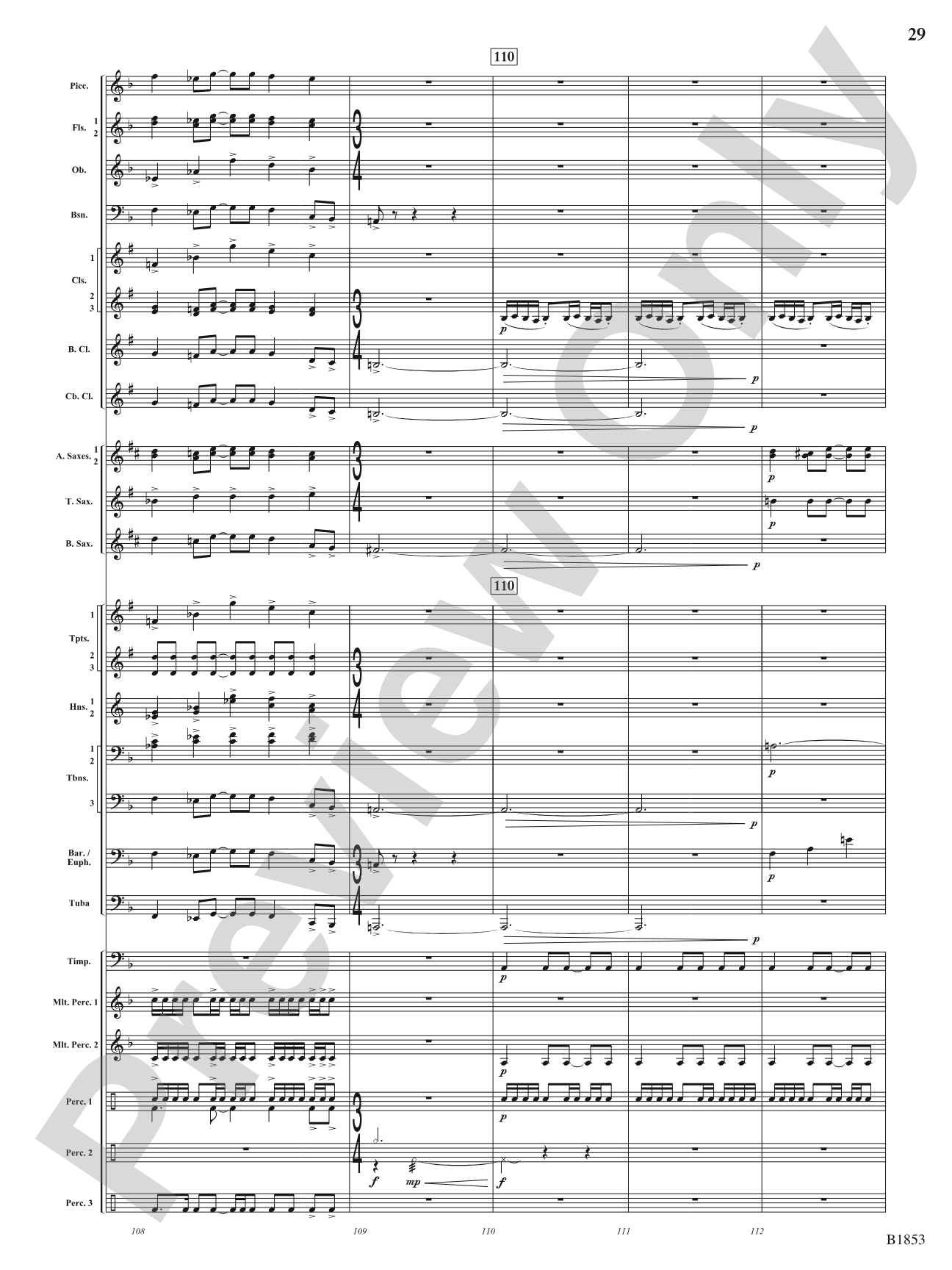 Breaking Through: Concert Band Conductor Score & Parts
