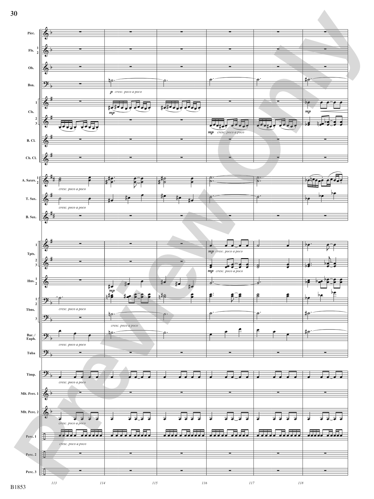 Breaking Through: Concert Band Conductor Score & Parts
