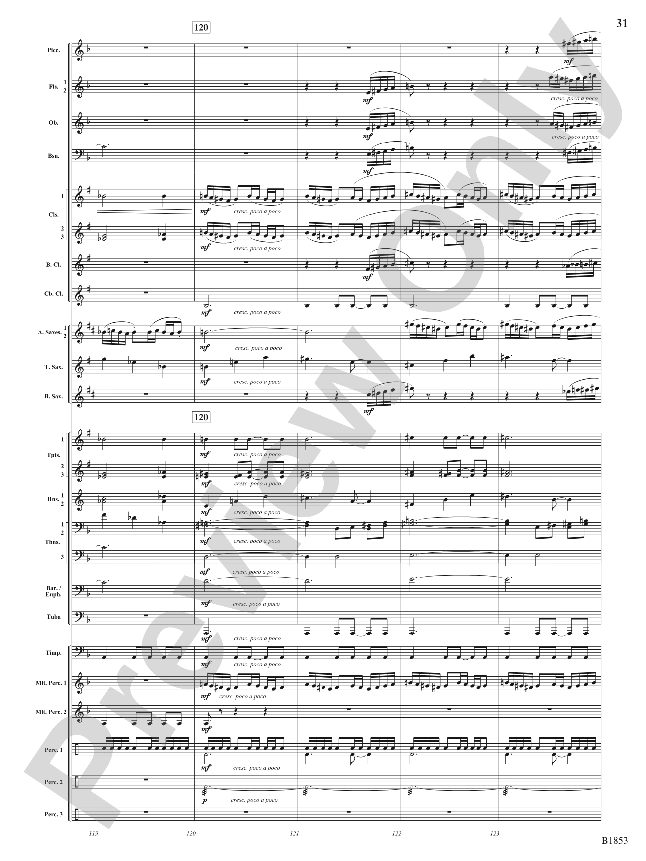 Breaking Through: Concert Band Conductor Score & Parts