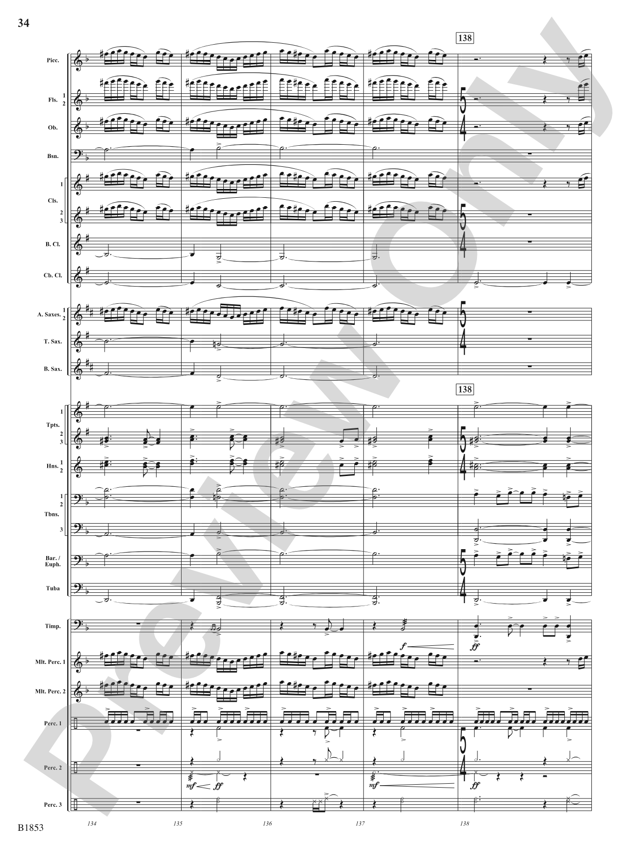 Breaking Through: Concert Band Conductor Score & Parts