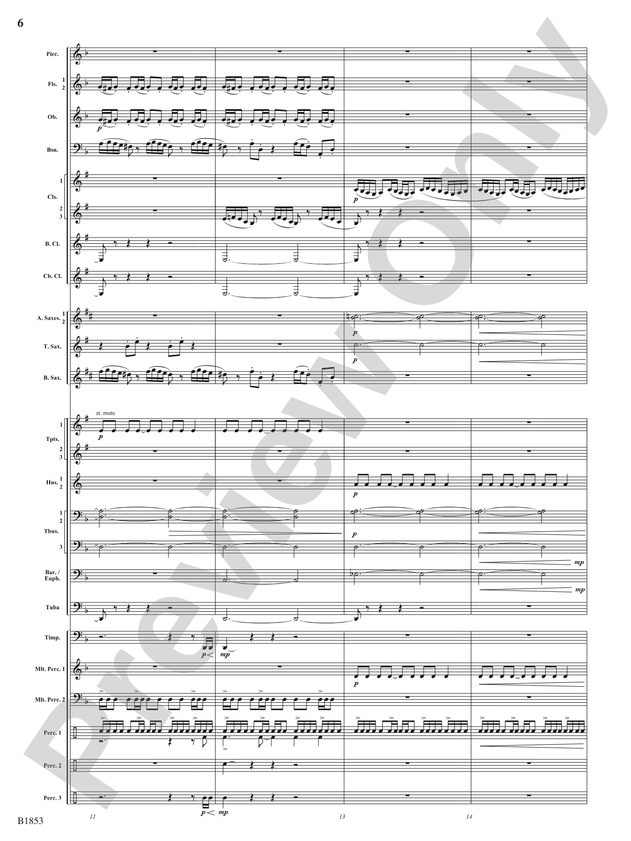 Breaking Through: Concert Band Conductor Score & Parts