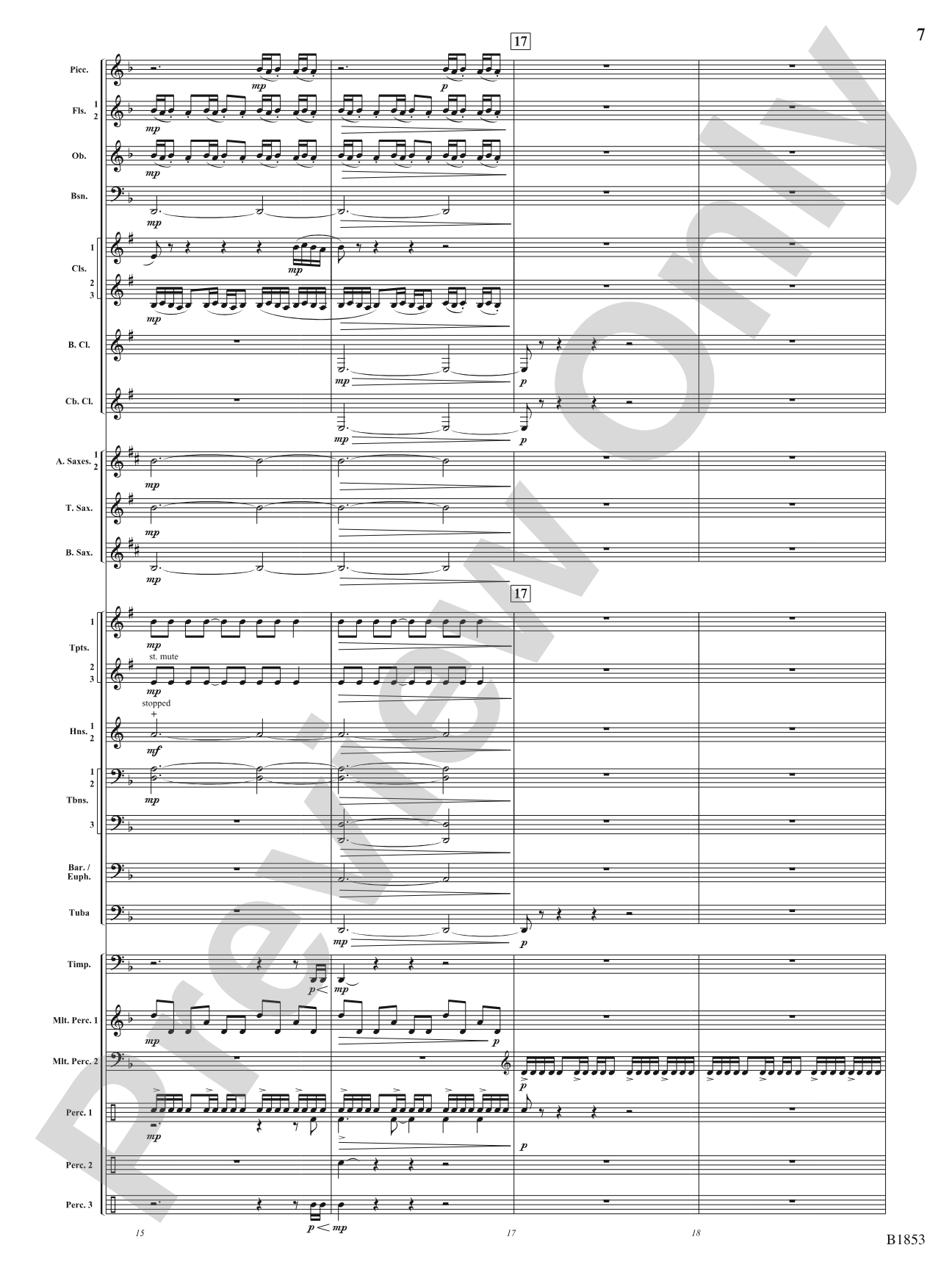 Breaking Through: Concert Band Conductor Score & Parts