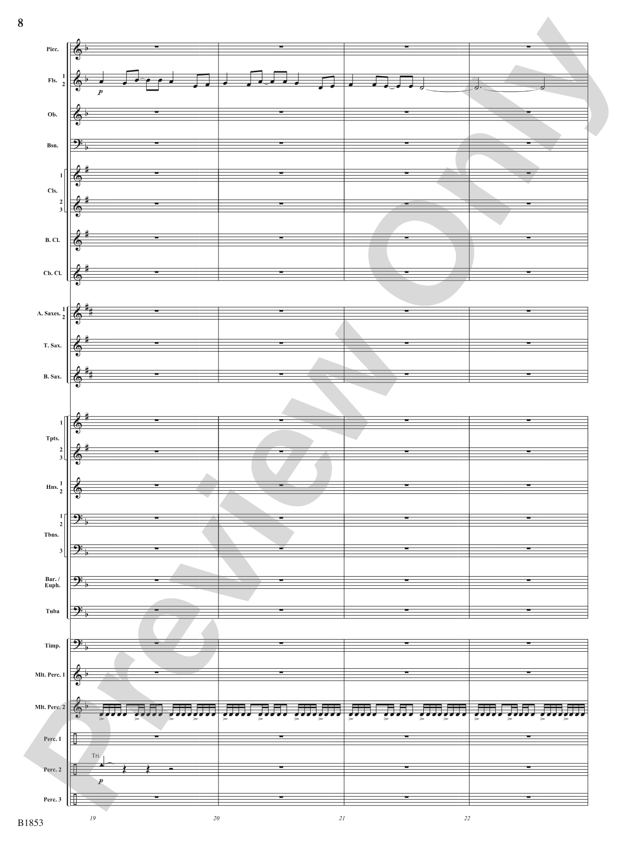 Breaking Through: Concert Band Conductor Score & Parts