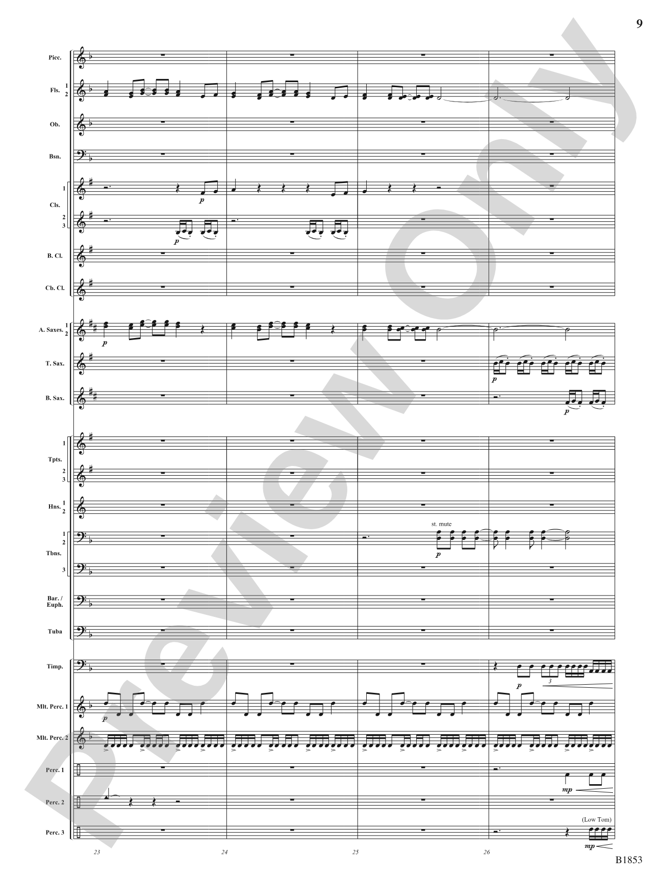 Breaking Through: Concert Band Conductor Score & Parts