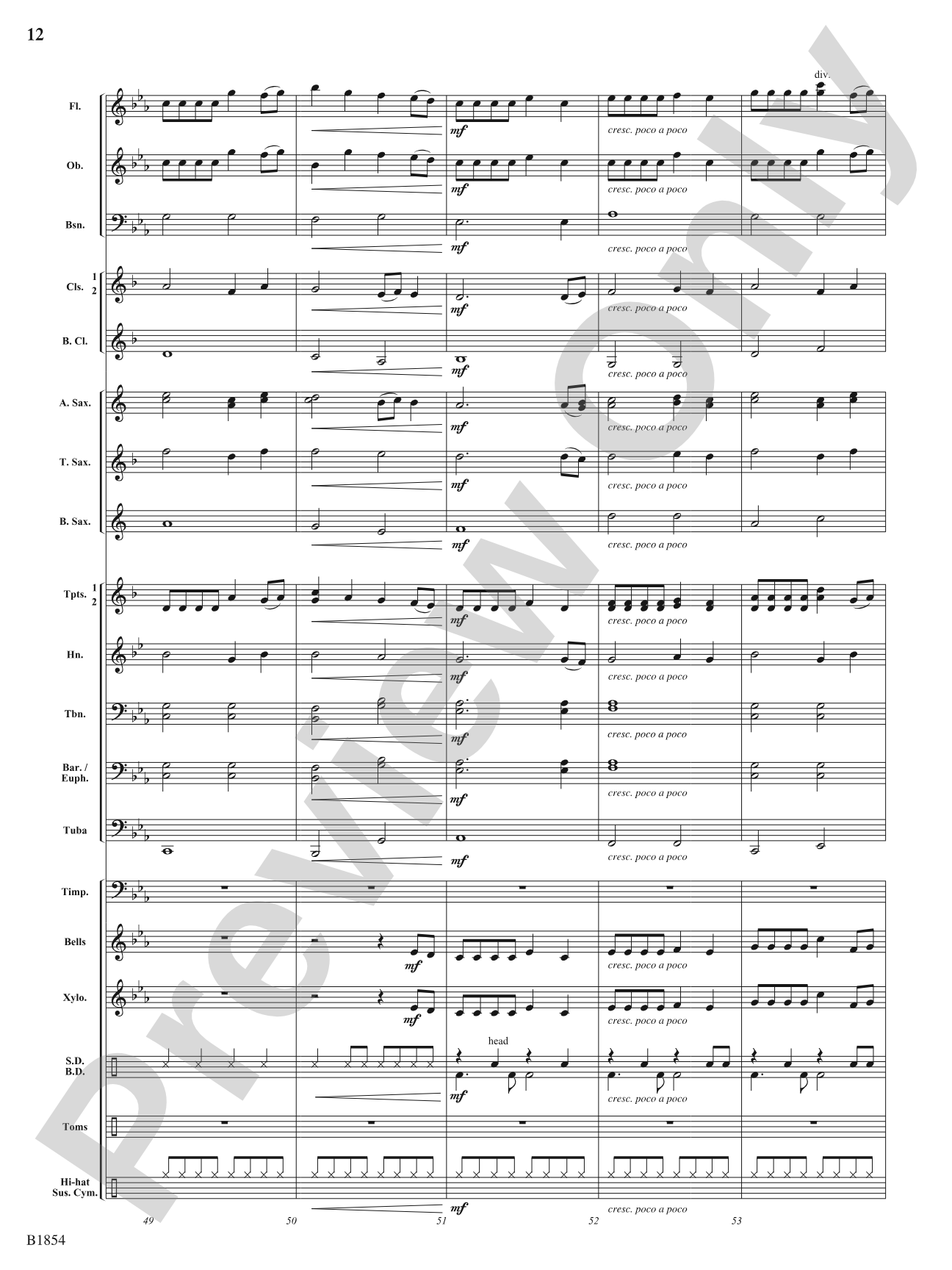 A Builder's Dream: Score