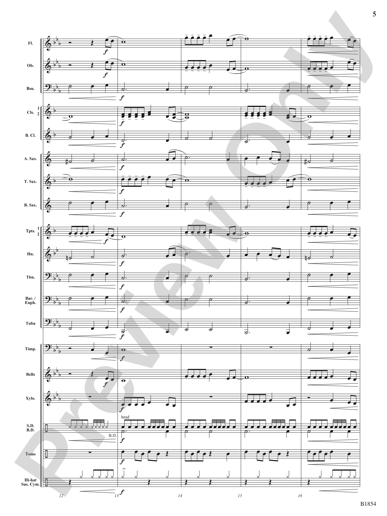 A Builder's Dream: Score