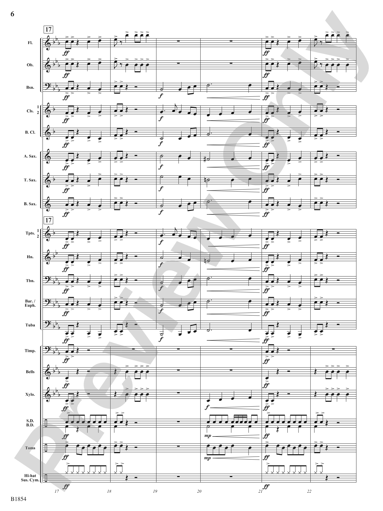 A Builder's Dream: Score