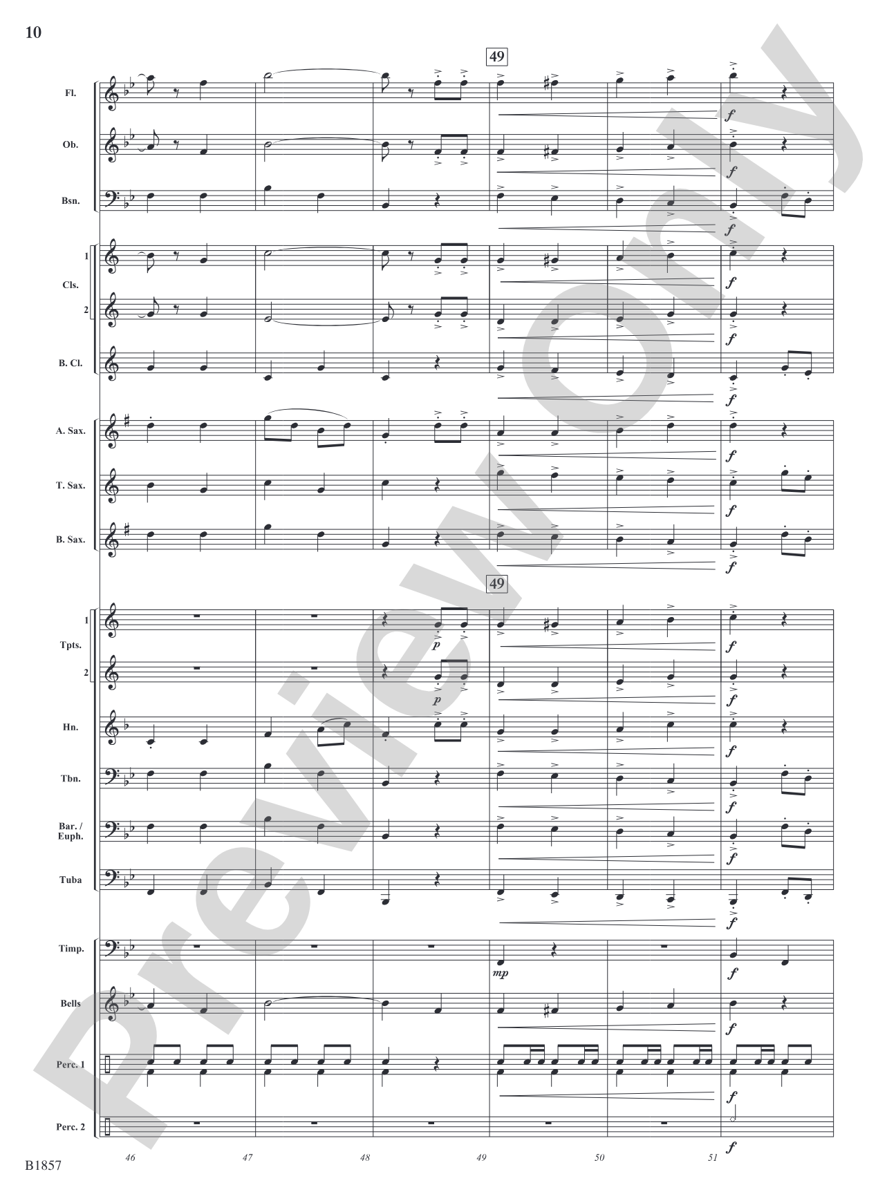 The Hoofbeat: Concert Band Conductor Score & Parts