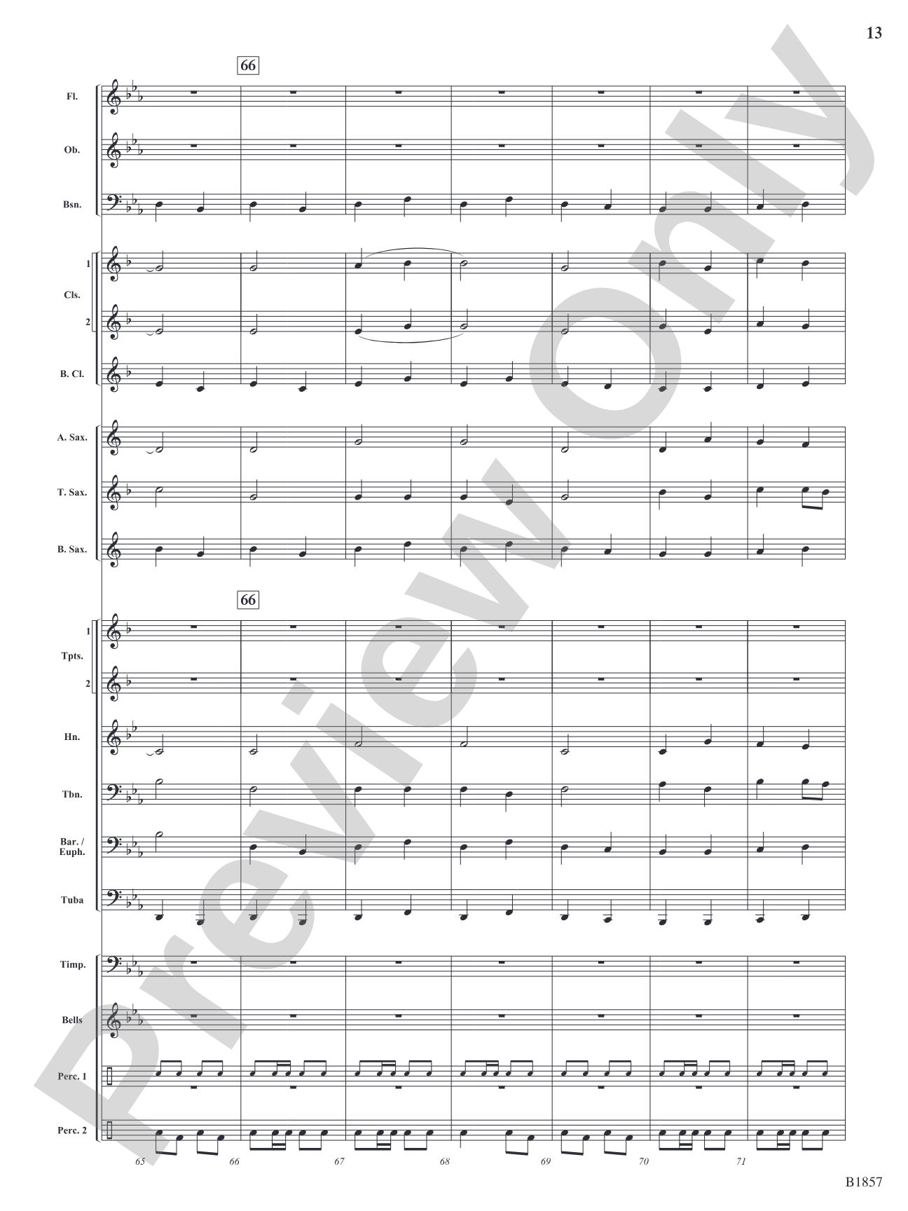 The Hoofbeat: Concert Band Conductor Score & Parts