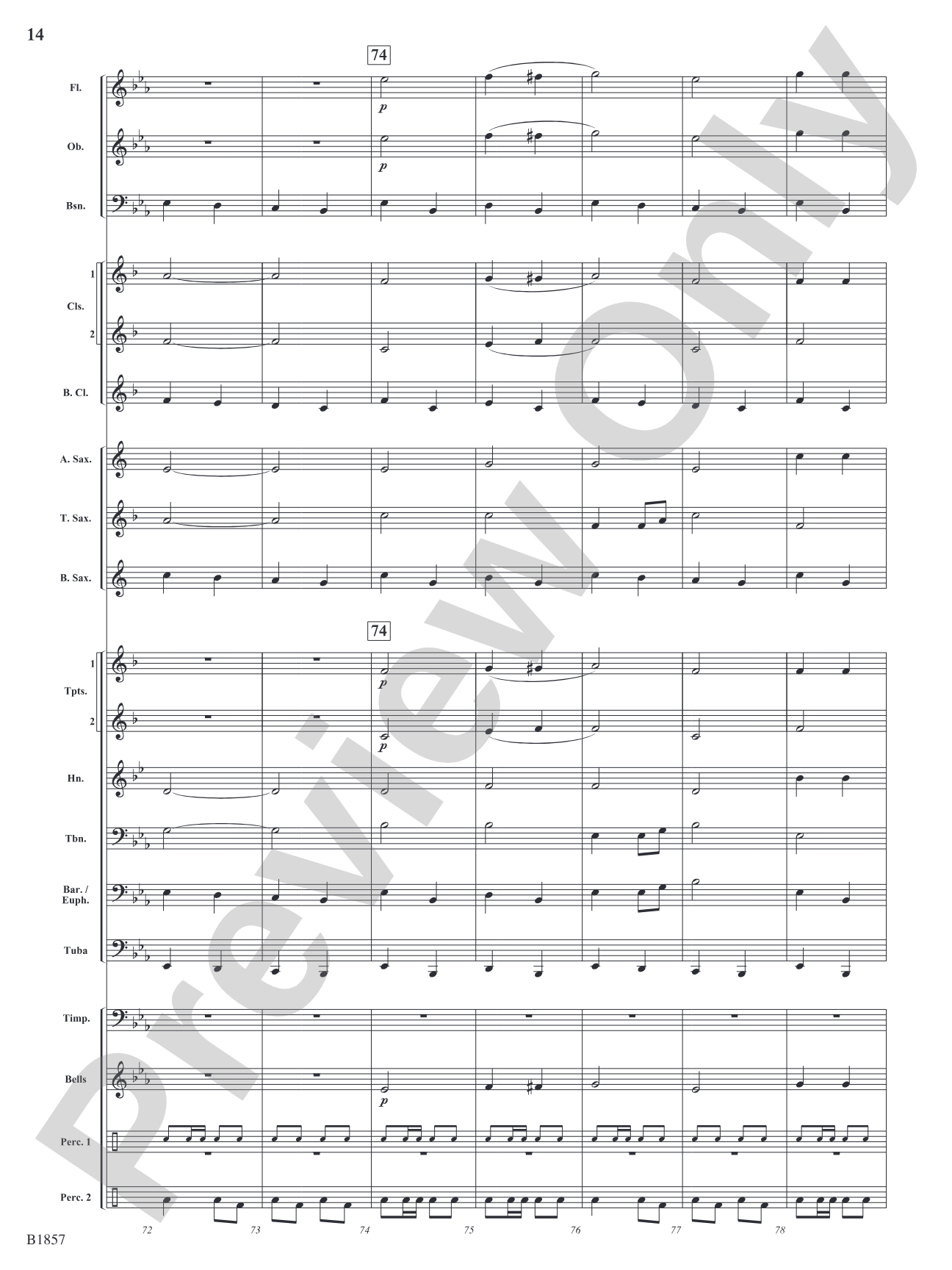 The Hoofbeat: Concert Band Conductor Score & Parts