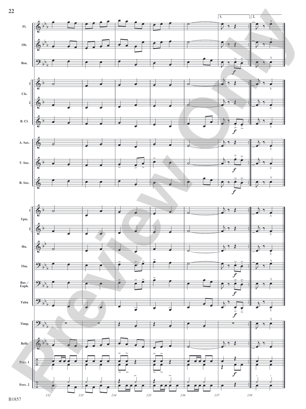 The Hoofbeat: Concert Band Conductor Score & Parts