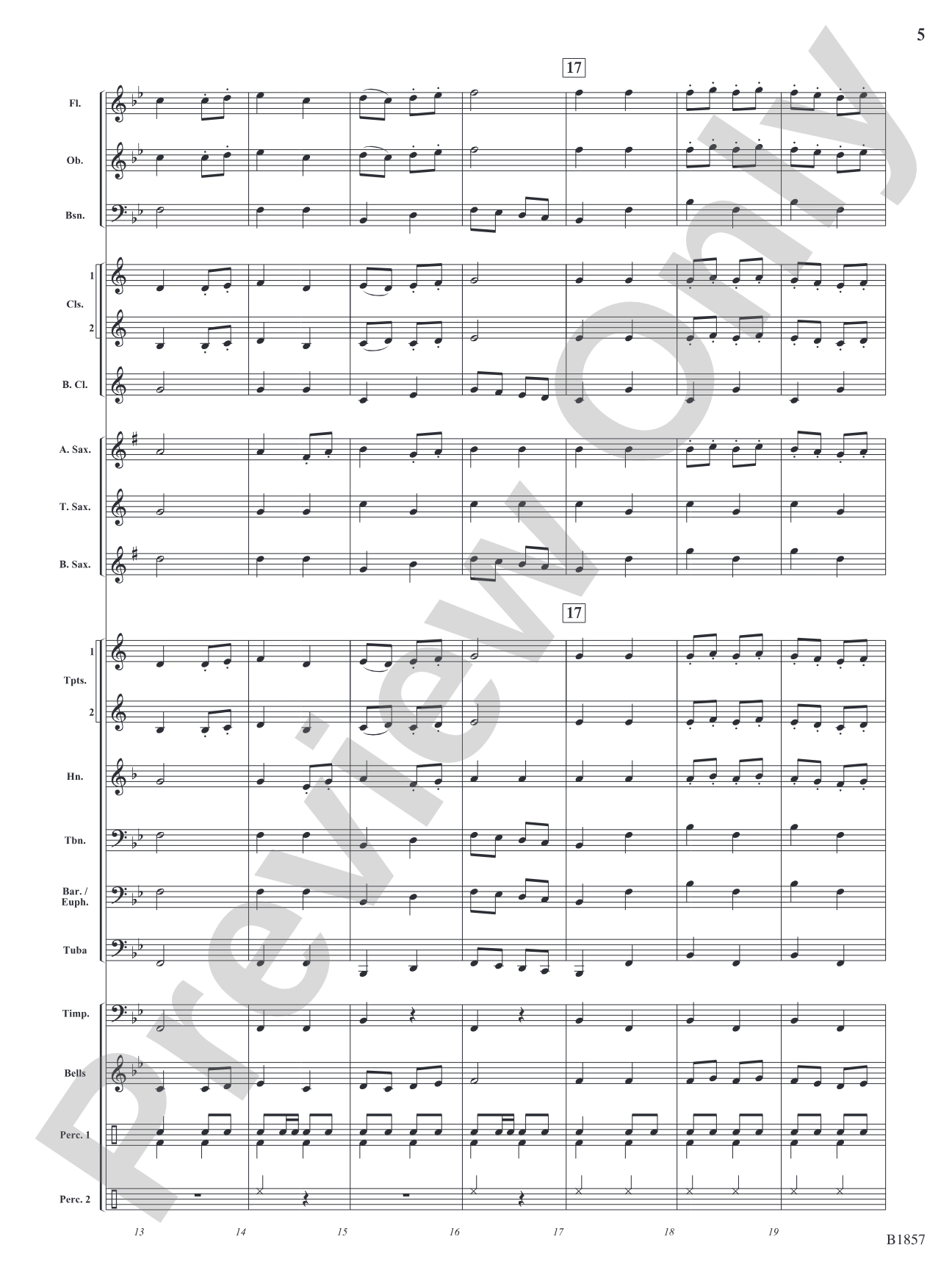 The Hoofbeat: Concert Band Conductor Score & Parts