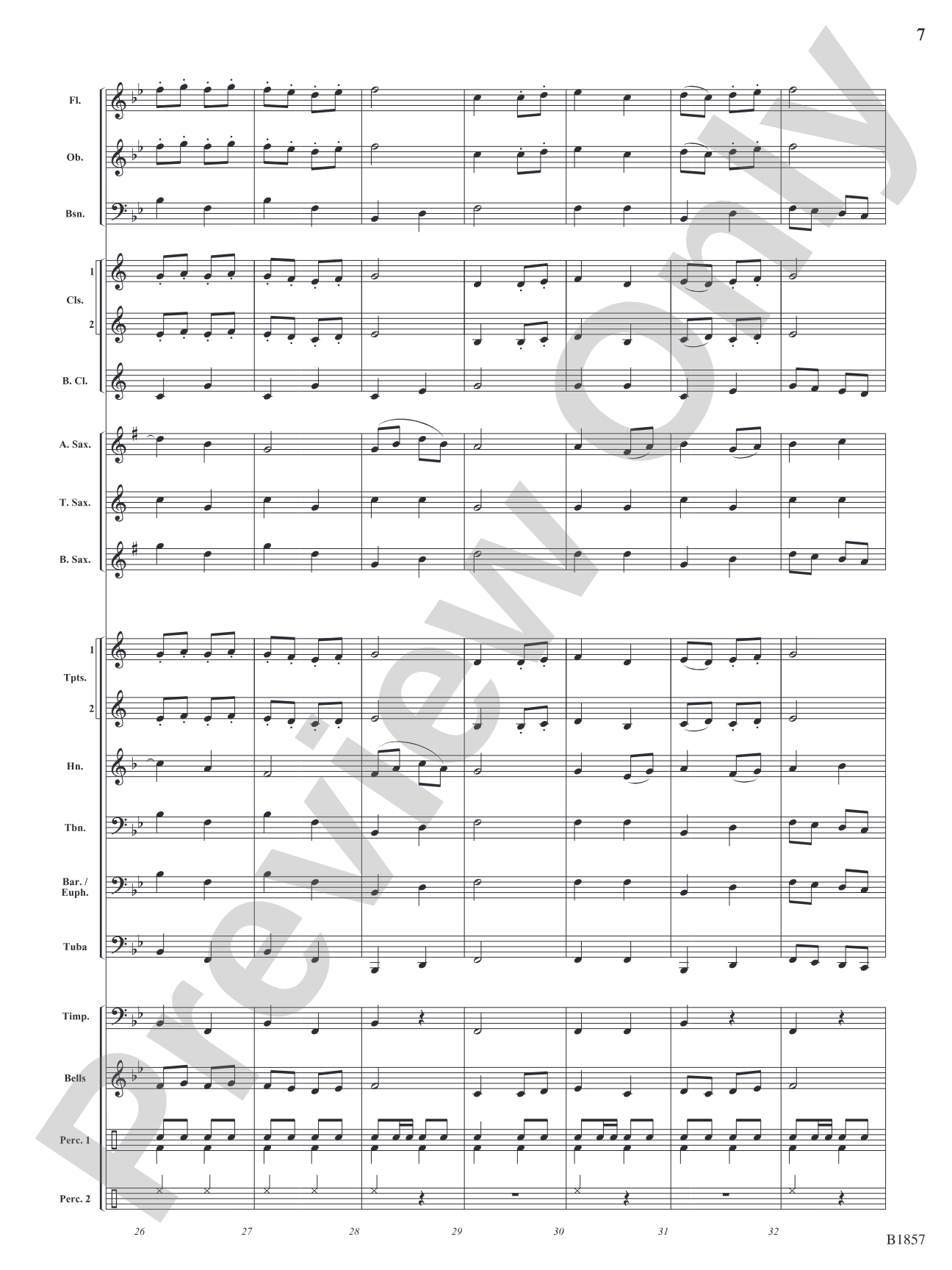 The Hoofbeat: Concert Band Conductor Score & Parts