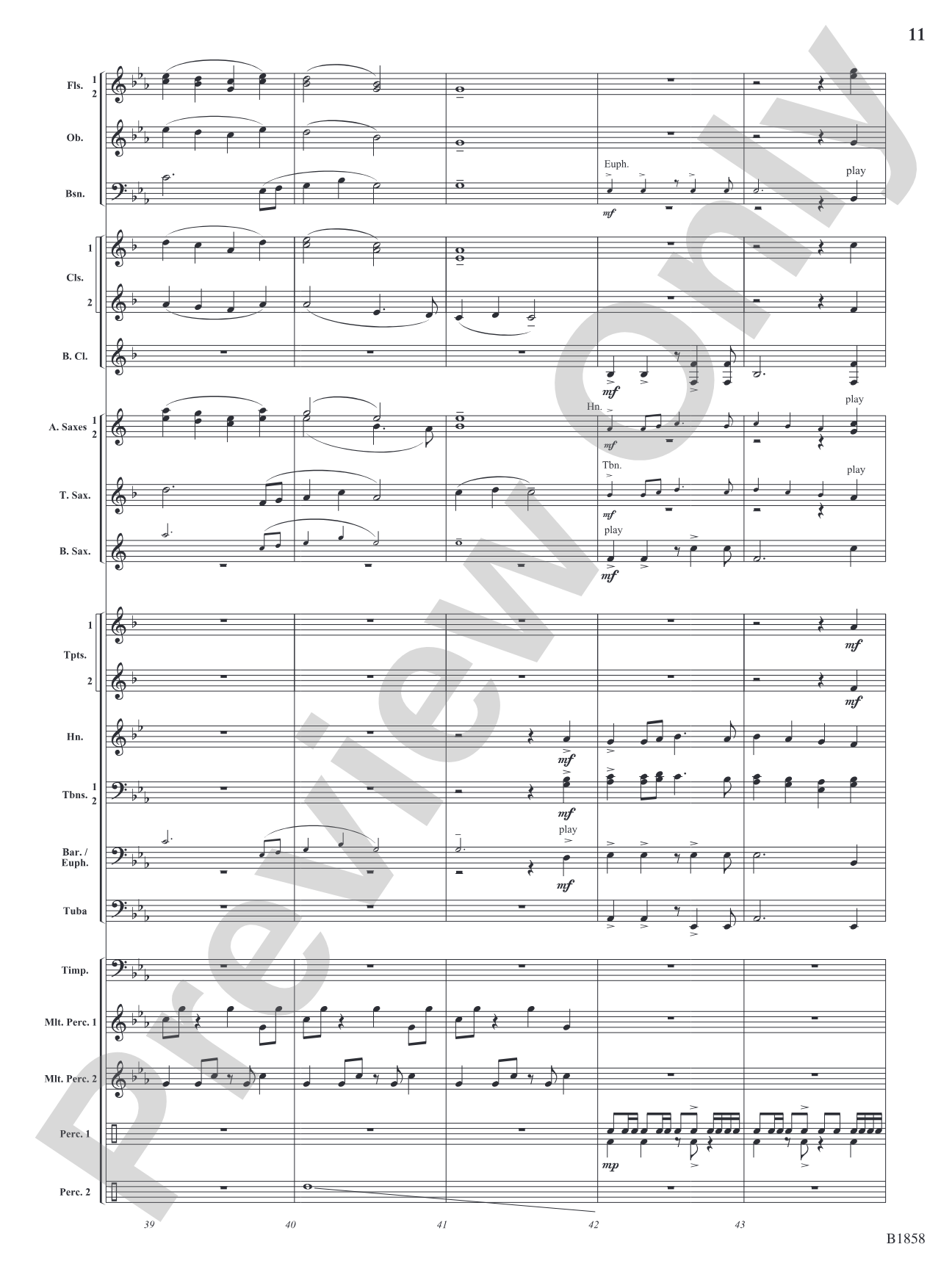 Silversides: Concert Band Conductor Score & Parts