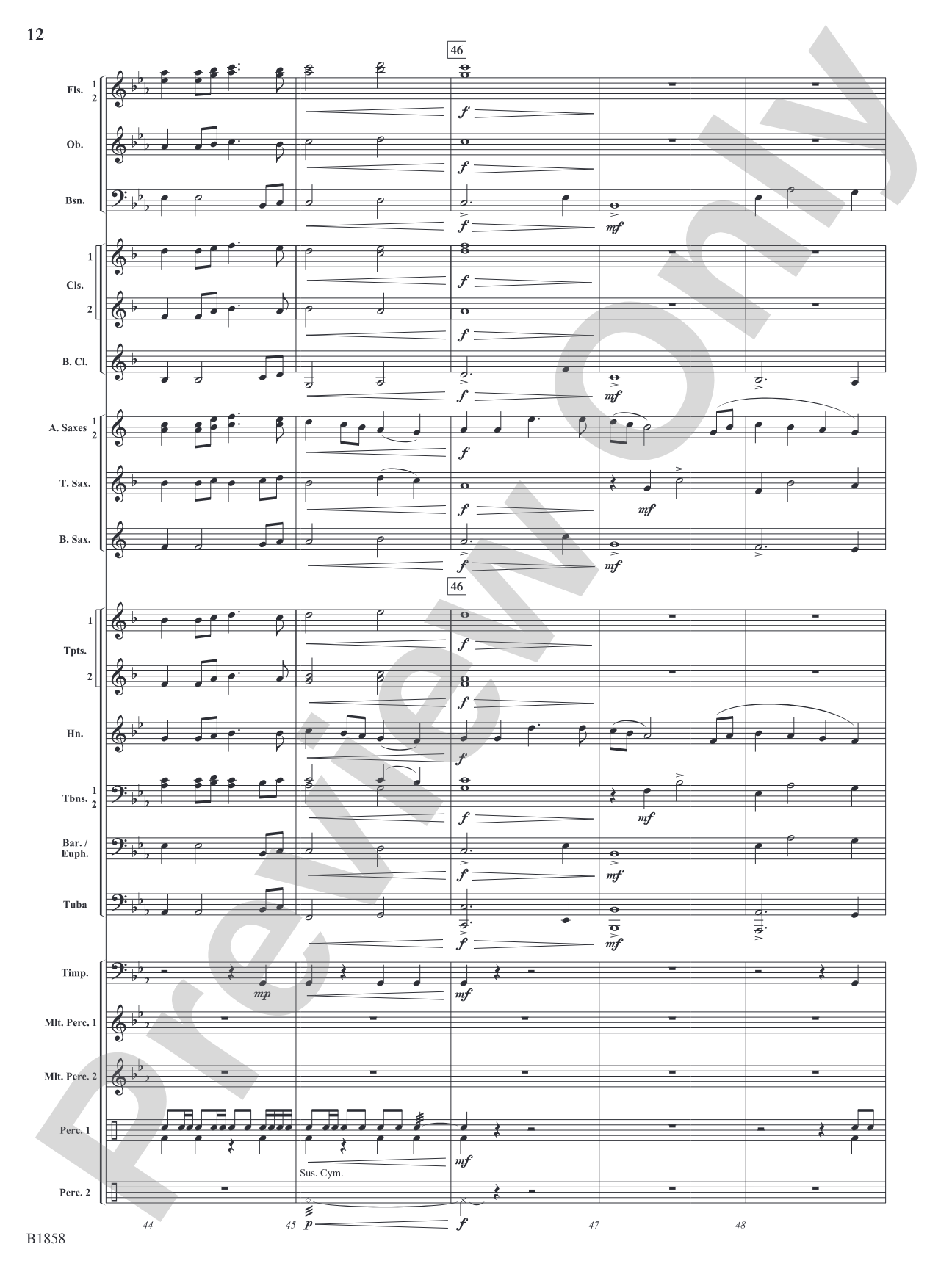 Silversides: Concert Band Conductor Score & Parts