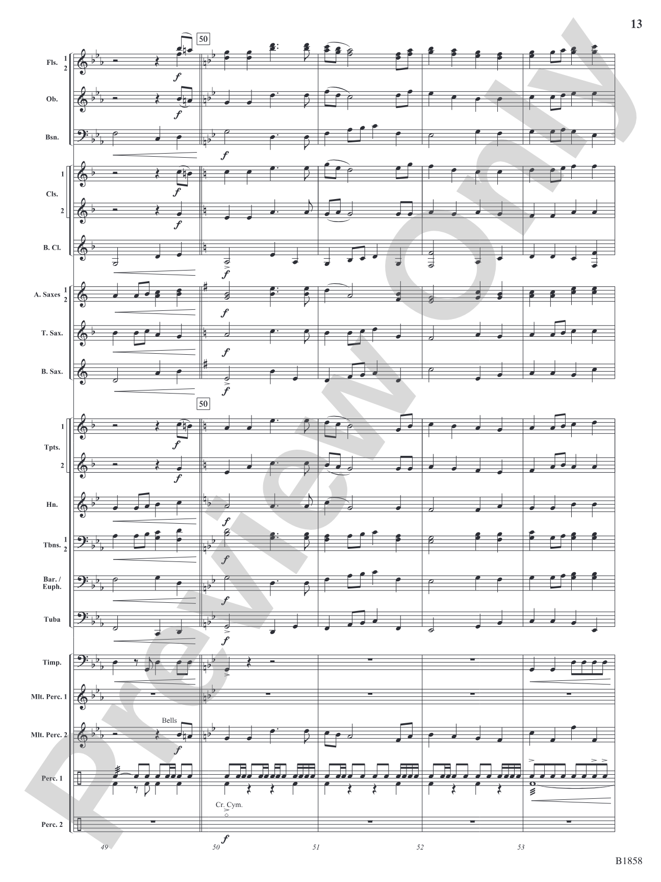 Silversides: Concert Band Conductor Score & Parts
