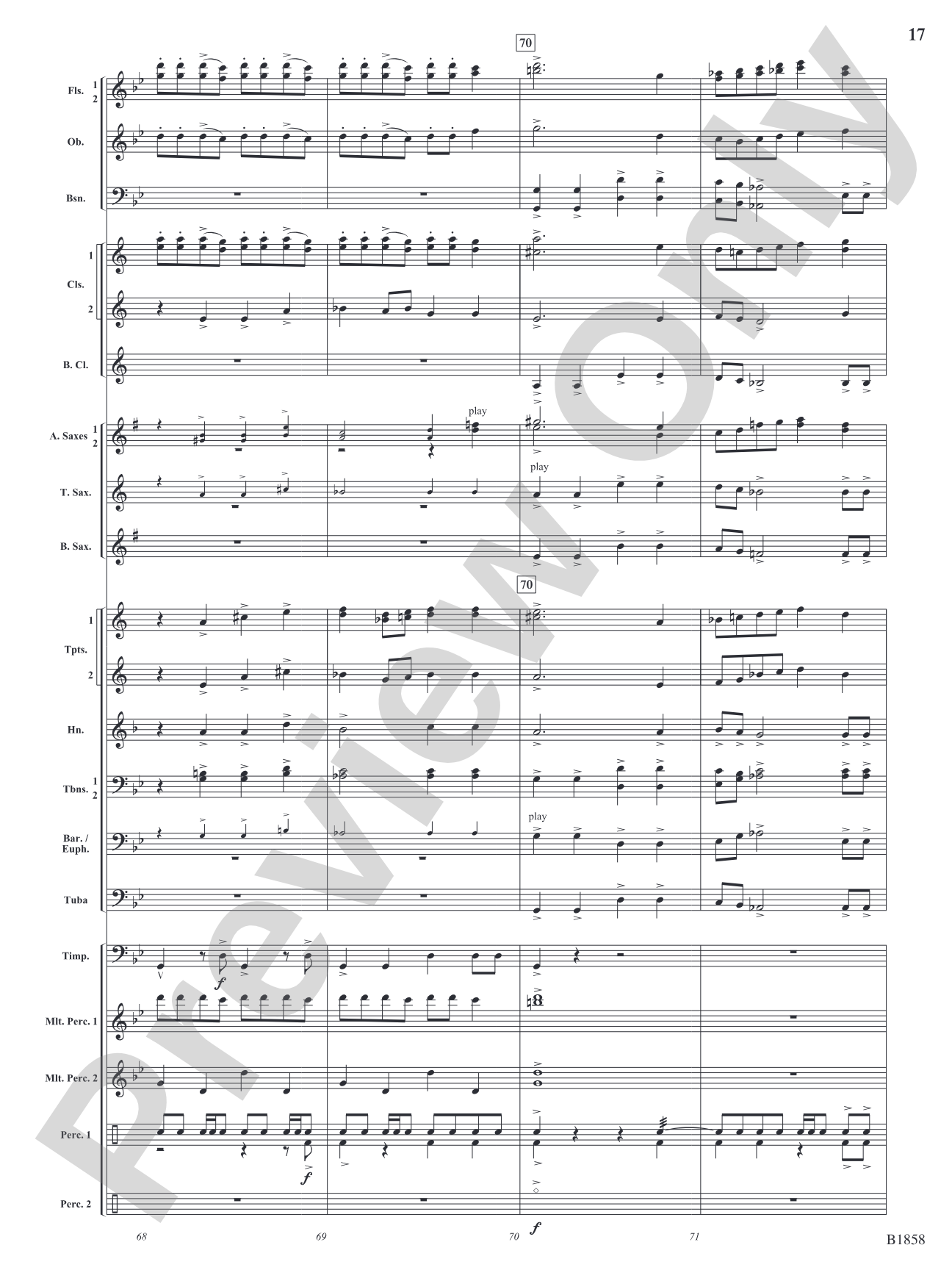 Silversides: Concert Band Conductor Score & Parts