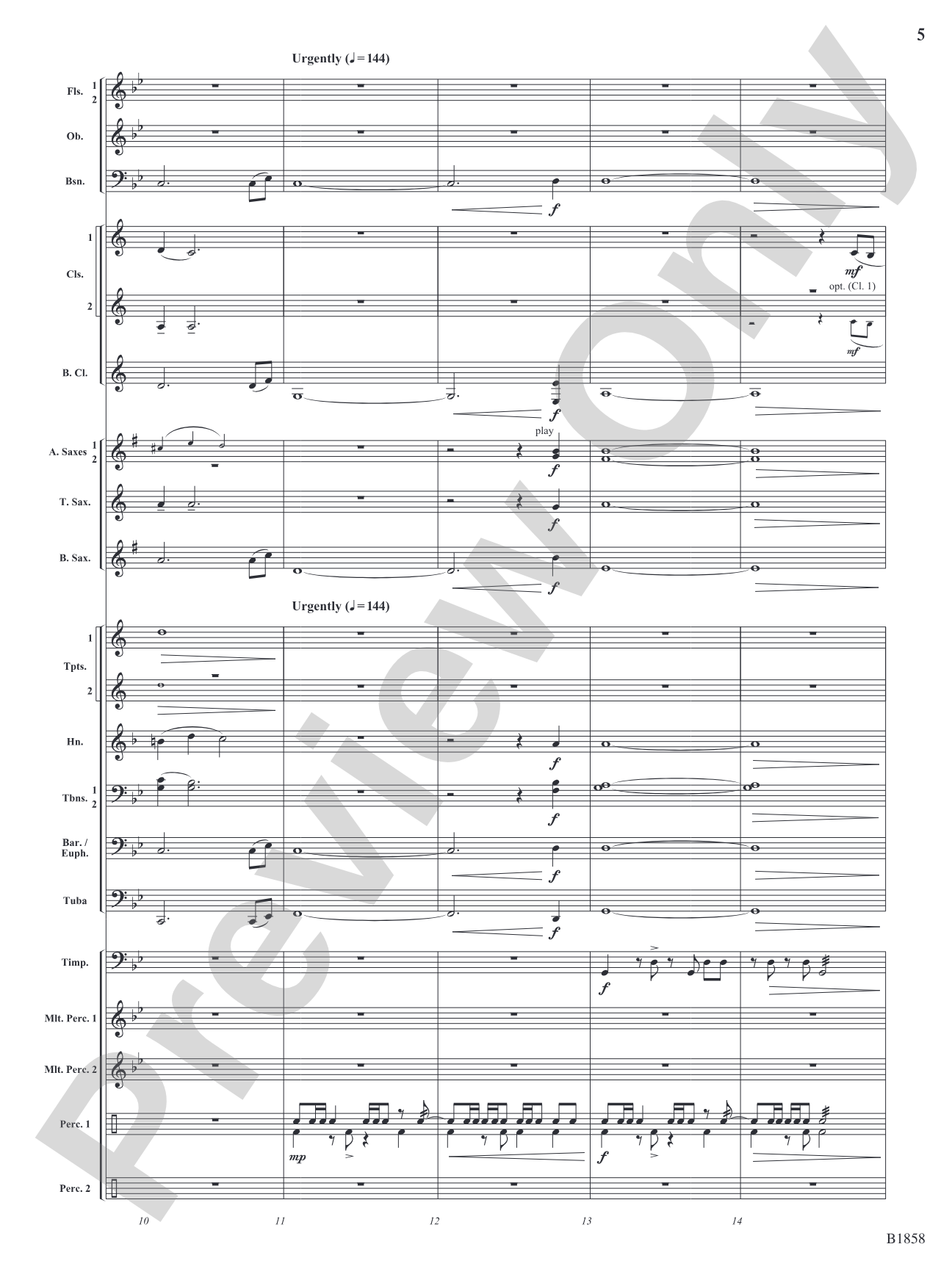 Silversides: Concert Band Conductor Score & Parts